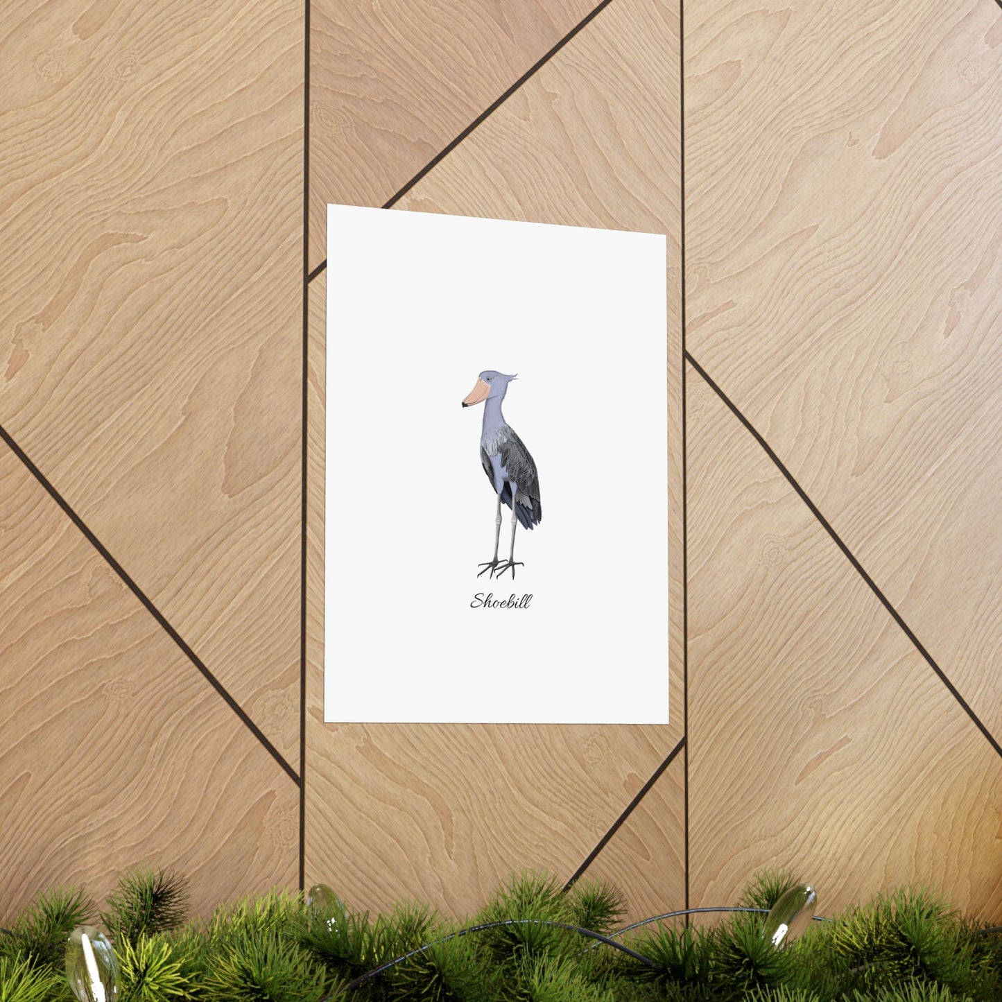 Shoebill Bird Birding Matte Poster