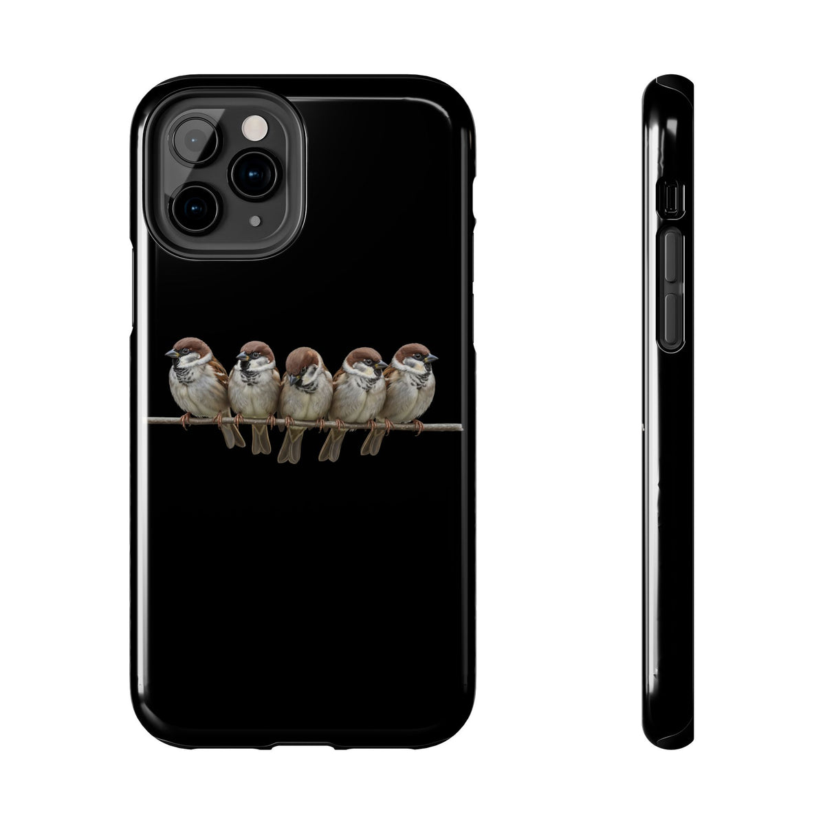 Sparrow Phone Case – Tree Dual-Layer iPhone with Bird Art – The Perfect Gift for Ornithologists & Lovers