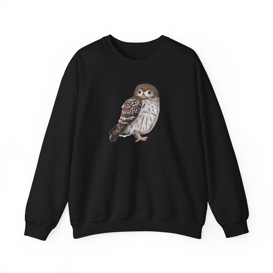 Owl Bird Watcher Biologist Crewneck Sweatshirt