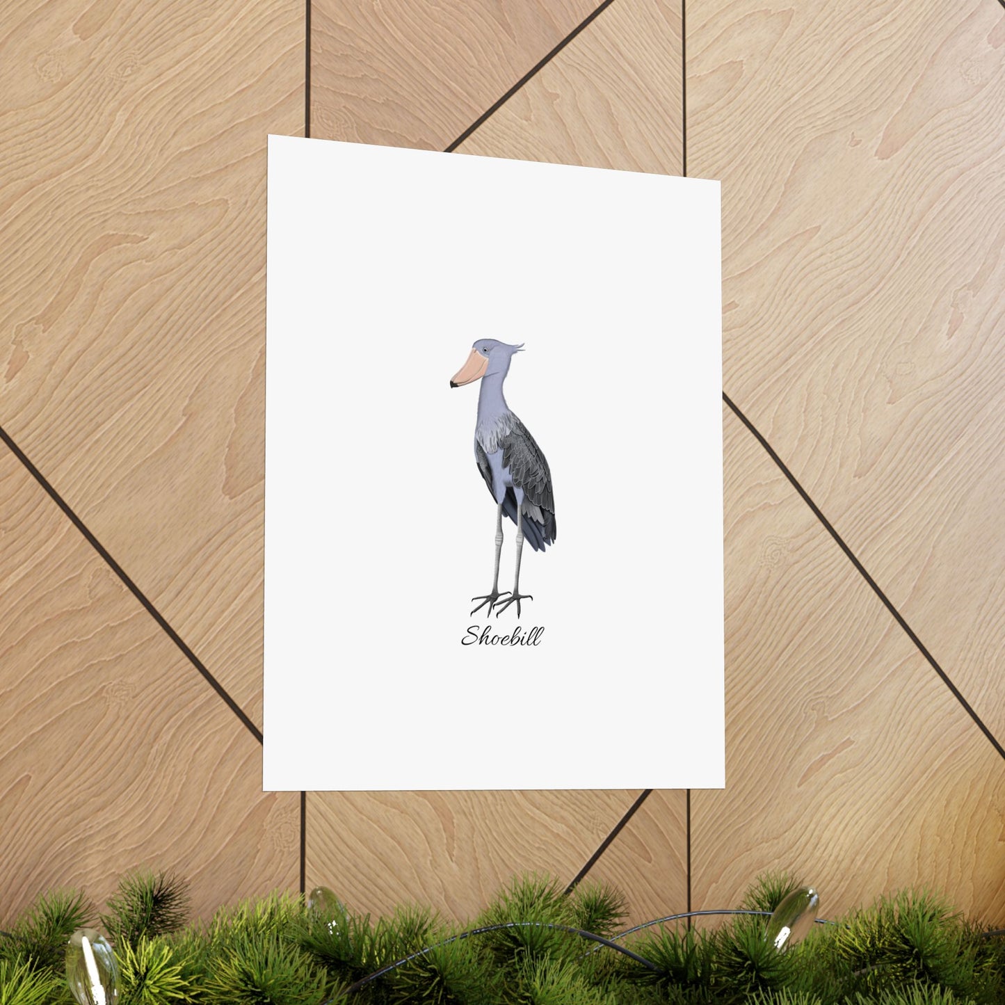 Shoebill Bird Birding Matte Poster