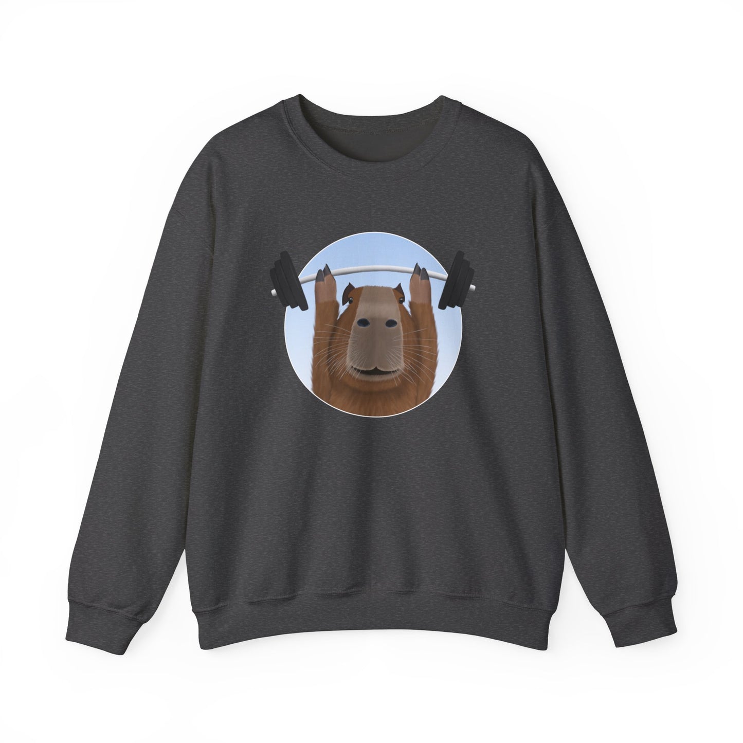 Capybara Weight Lifting Gym Workout Sweatshirt