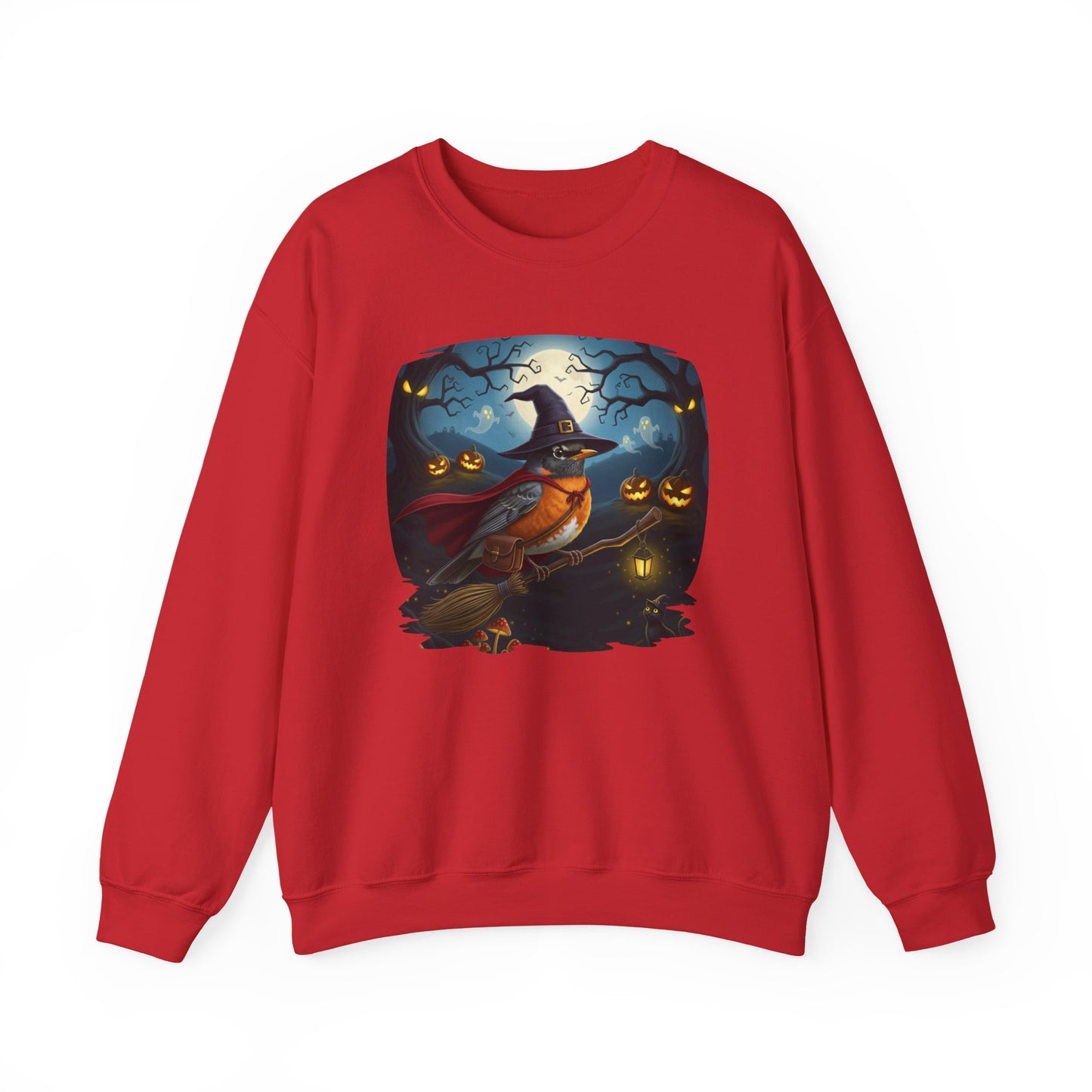 American Robin Halloween Bird Sweatshirt - Spooky Halloween Costume for Bird Lovers