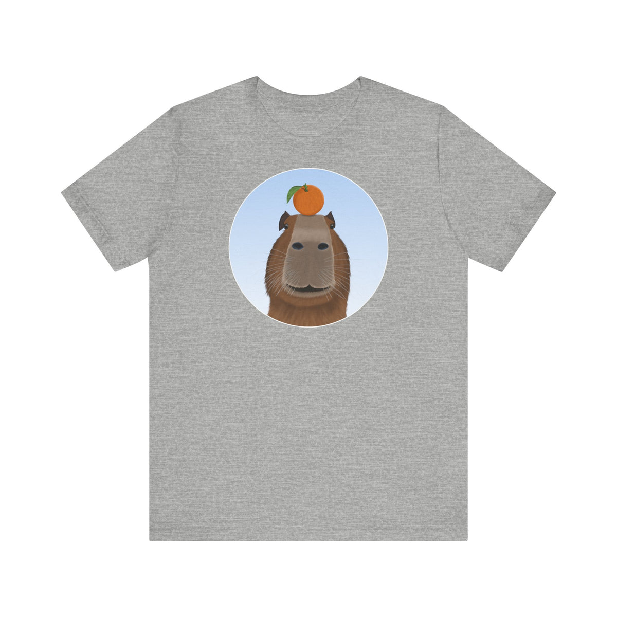Capybara mit Orange Lustiges T-Shirt für Capybara-Freunde