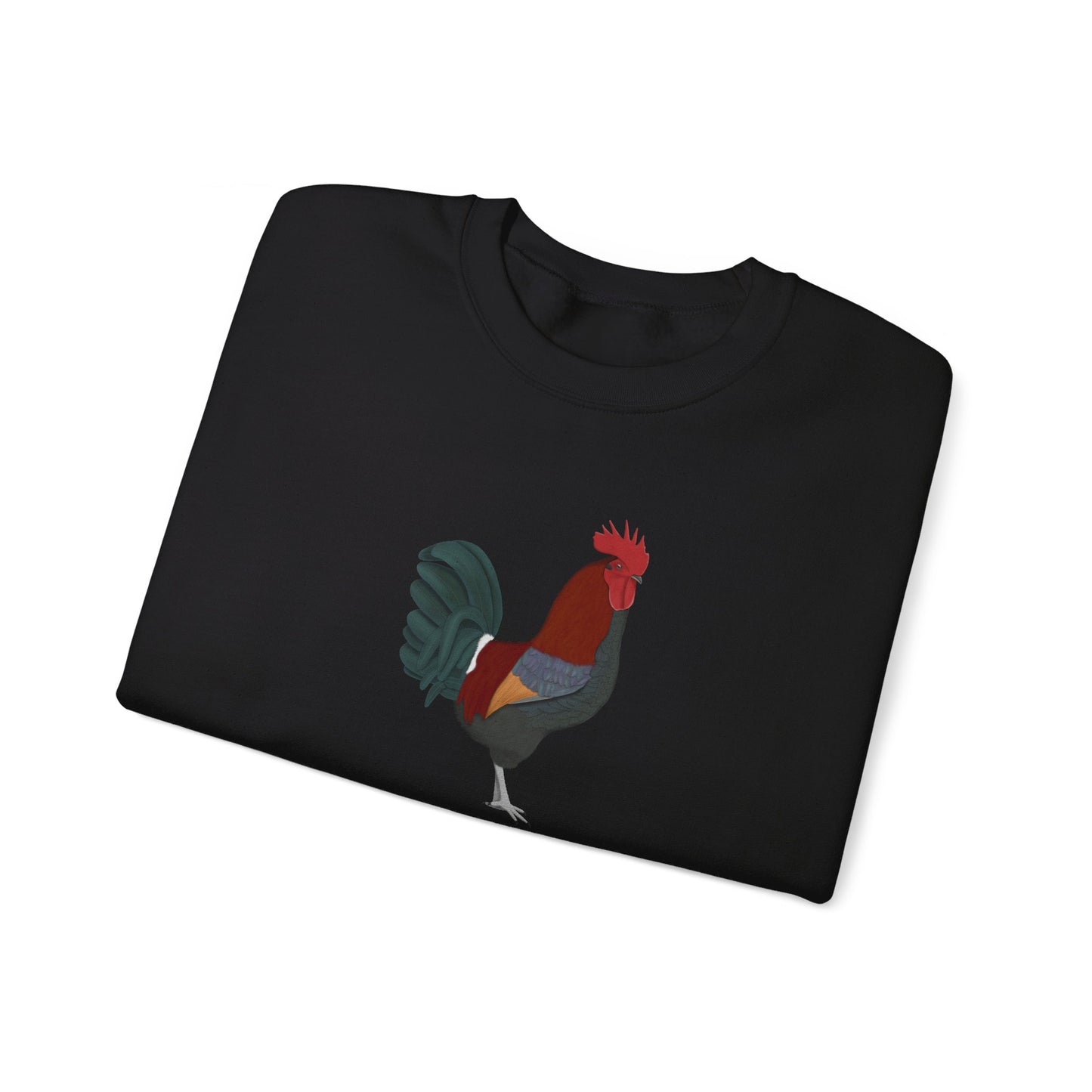 Rooster Bird Watcher Biologist Crewneck Sweatshirt