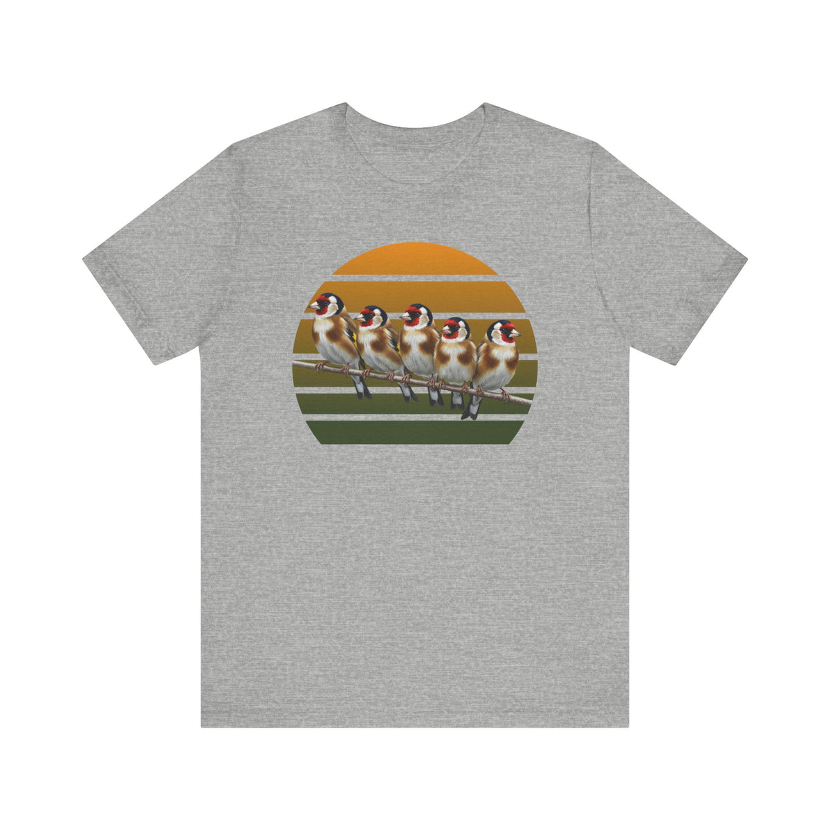 Stieglitz Premuim T-Shirt | Geschenk für Vogelbeobachter | jz.birds