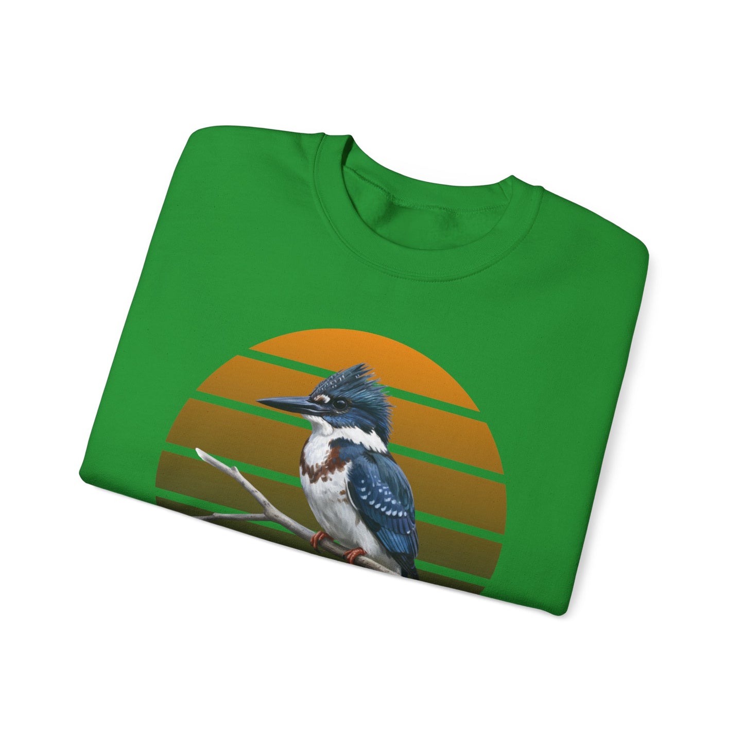 Belted Kingfisher Sweatshirt | Bird Watcher Crewneck | Unisex Songbird Gift for Bird Lovers