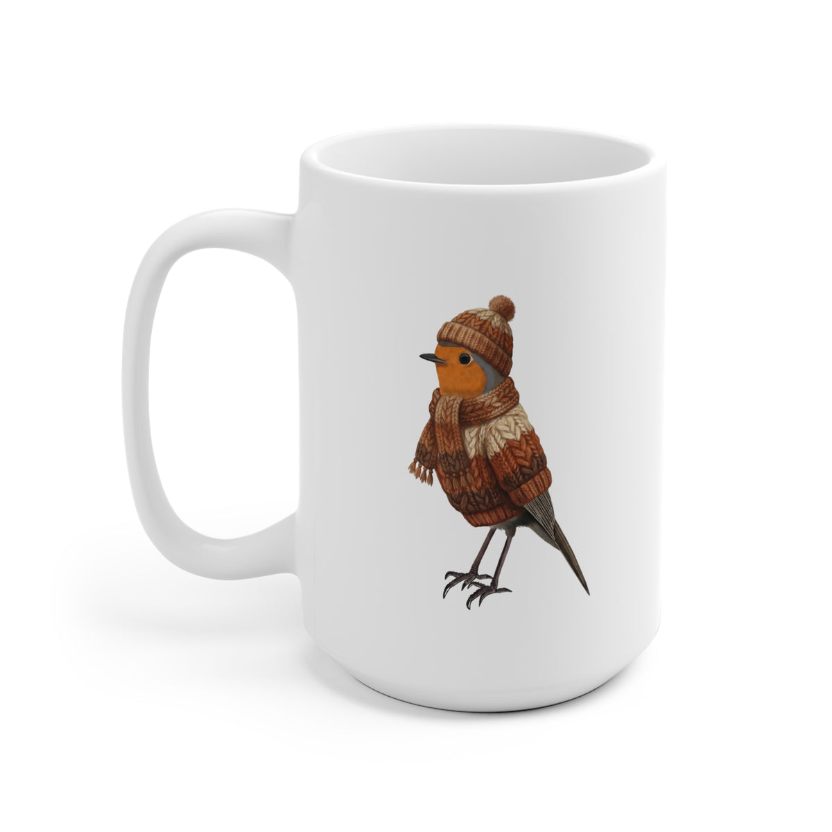 Rotkehlchen Tasse – 11 oz, 11oz