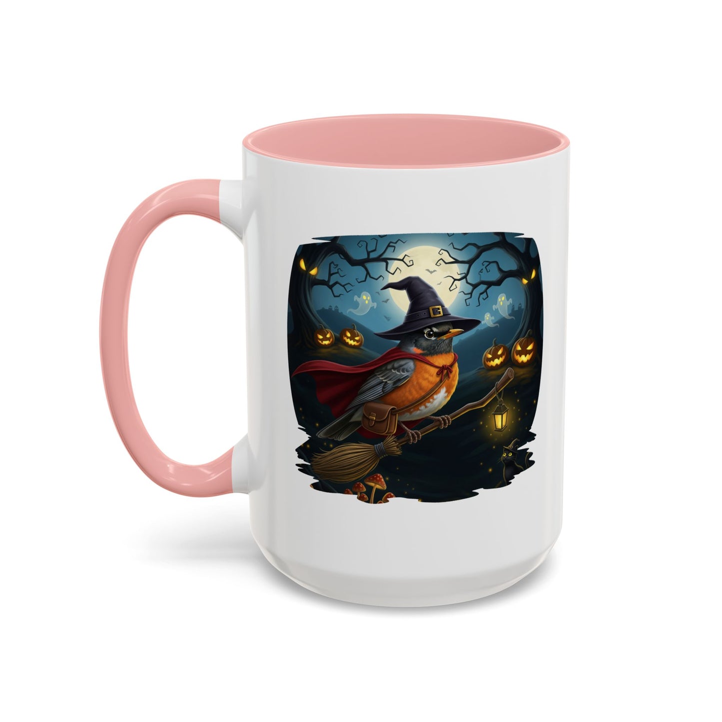 American Robin Halloween Bird Mug - Perfect Bird Lover Gift for Spooky Season