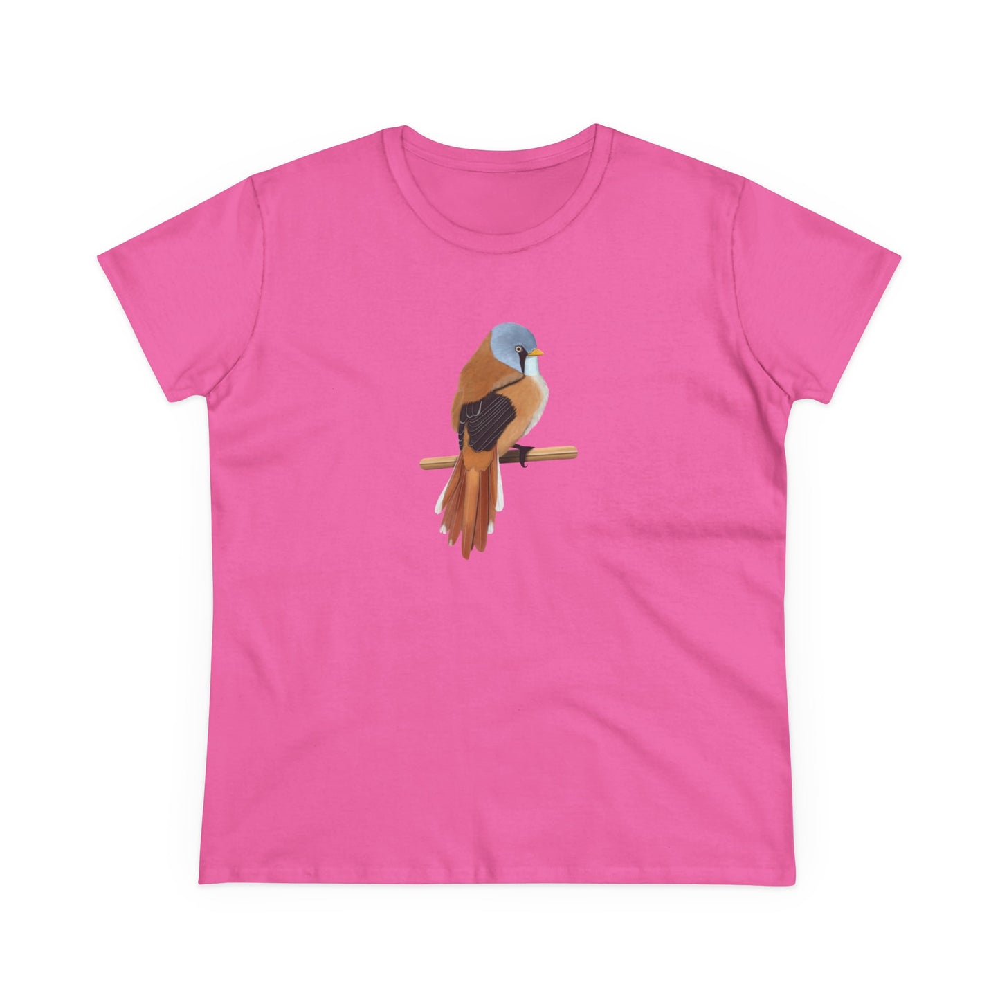 Bearded Reedling Bird Design for Birdwatchers and Bird Lovers Women's T-Shirt
