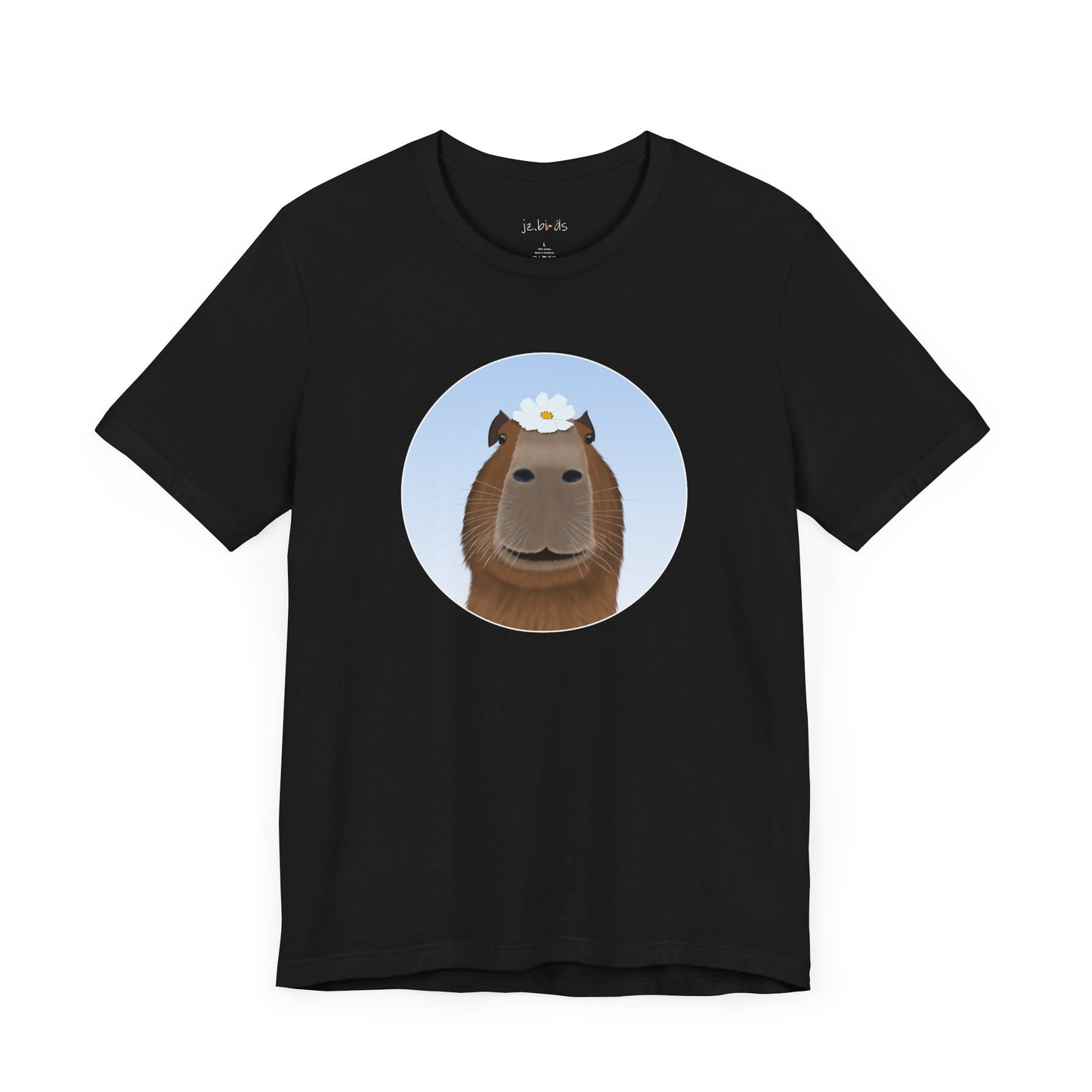 Capybara with a Flower Funny T-Shirt