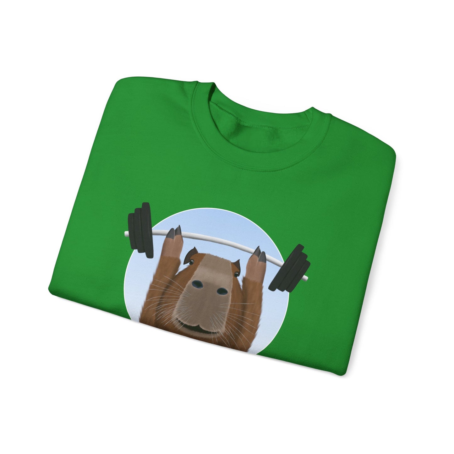 Capybara Weight Lifting Gym Workout Sweatshirt