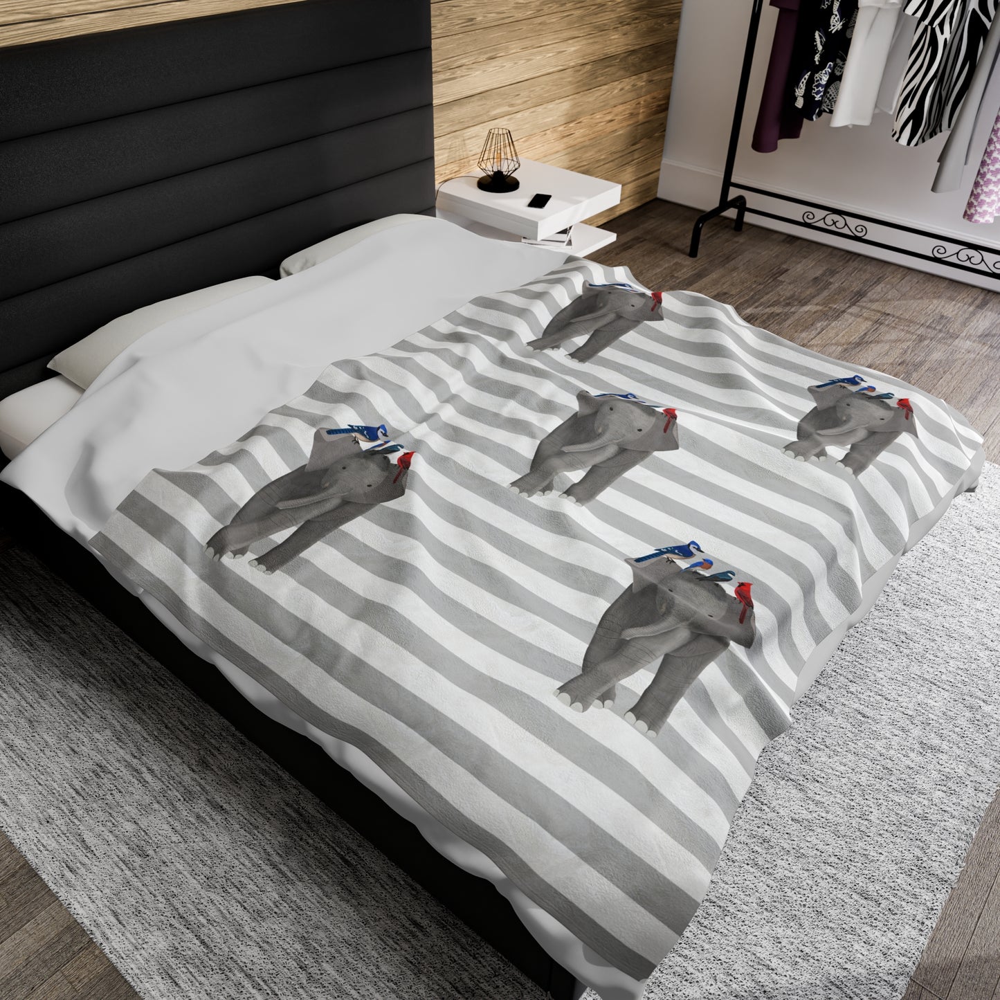 Tree Swallow, Bluebird, Blue Jay and Cardinal Sofa Blankets – All Over Print AOP style