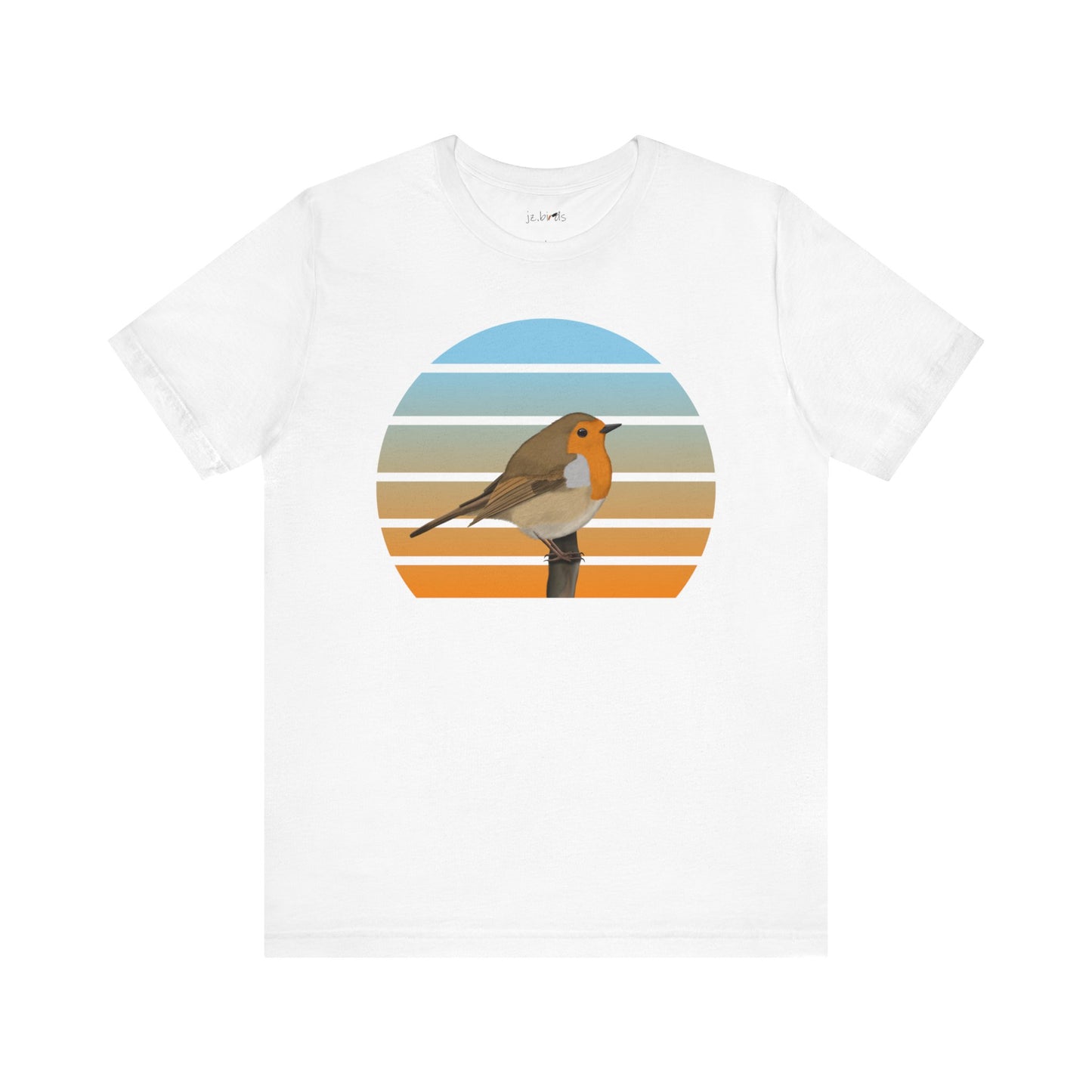 Robin T-Shirt on Cotton background