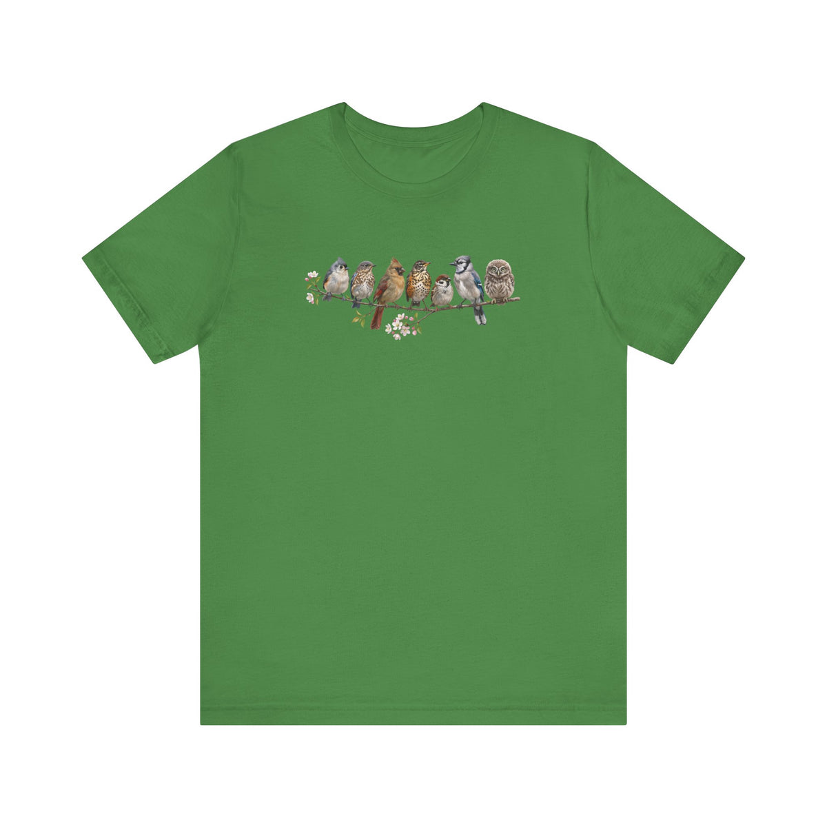 Bluebird Cardinal Blue Jay Robin | 7 Little Fledglings T-Shirt | Cute Baby Birds Graphic Tee