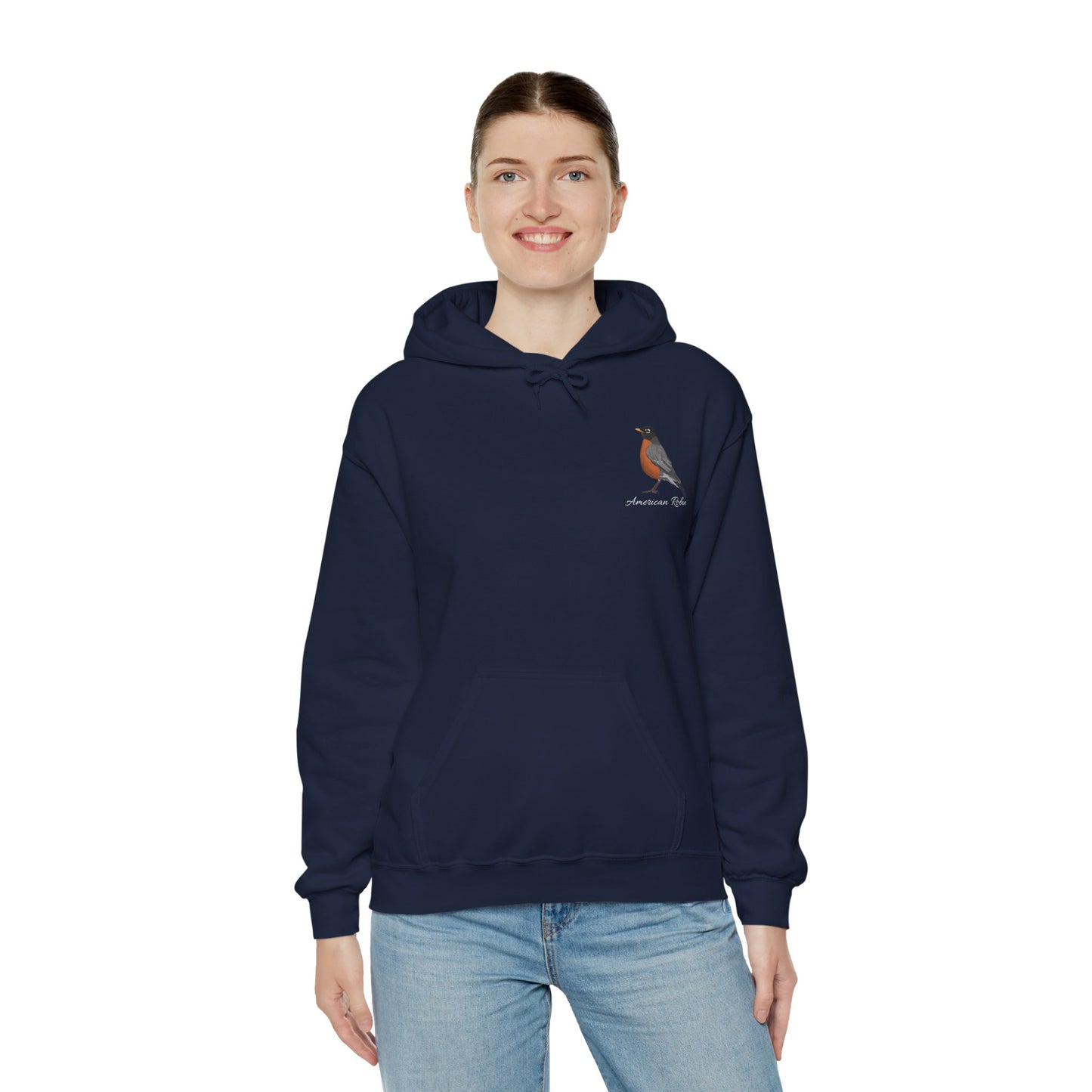 American Robin Birding Birdwatching Bird Hoodie