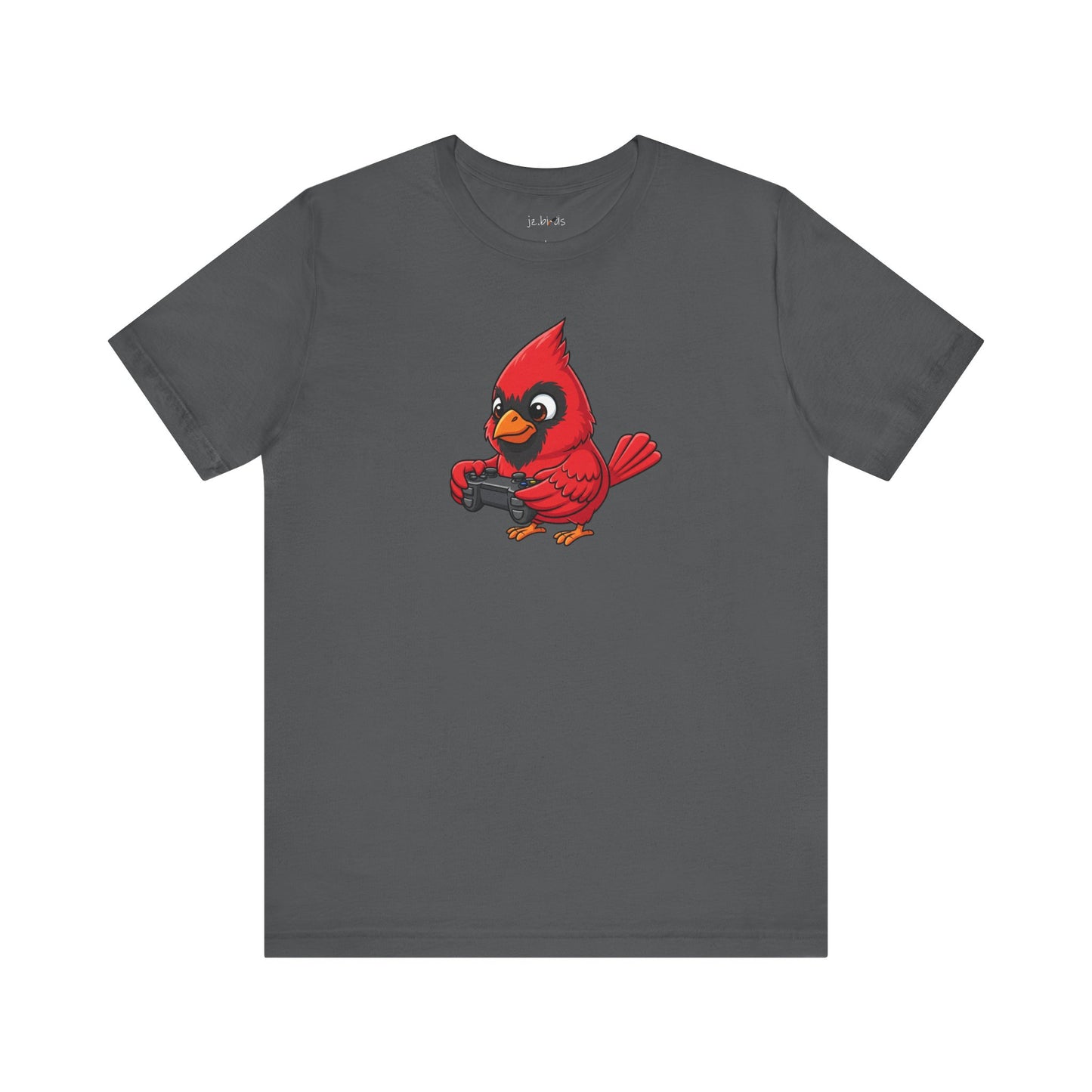 Cardinal Playing Video Games Funny Gamer and Bird Lover T-Shirt