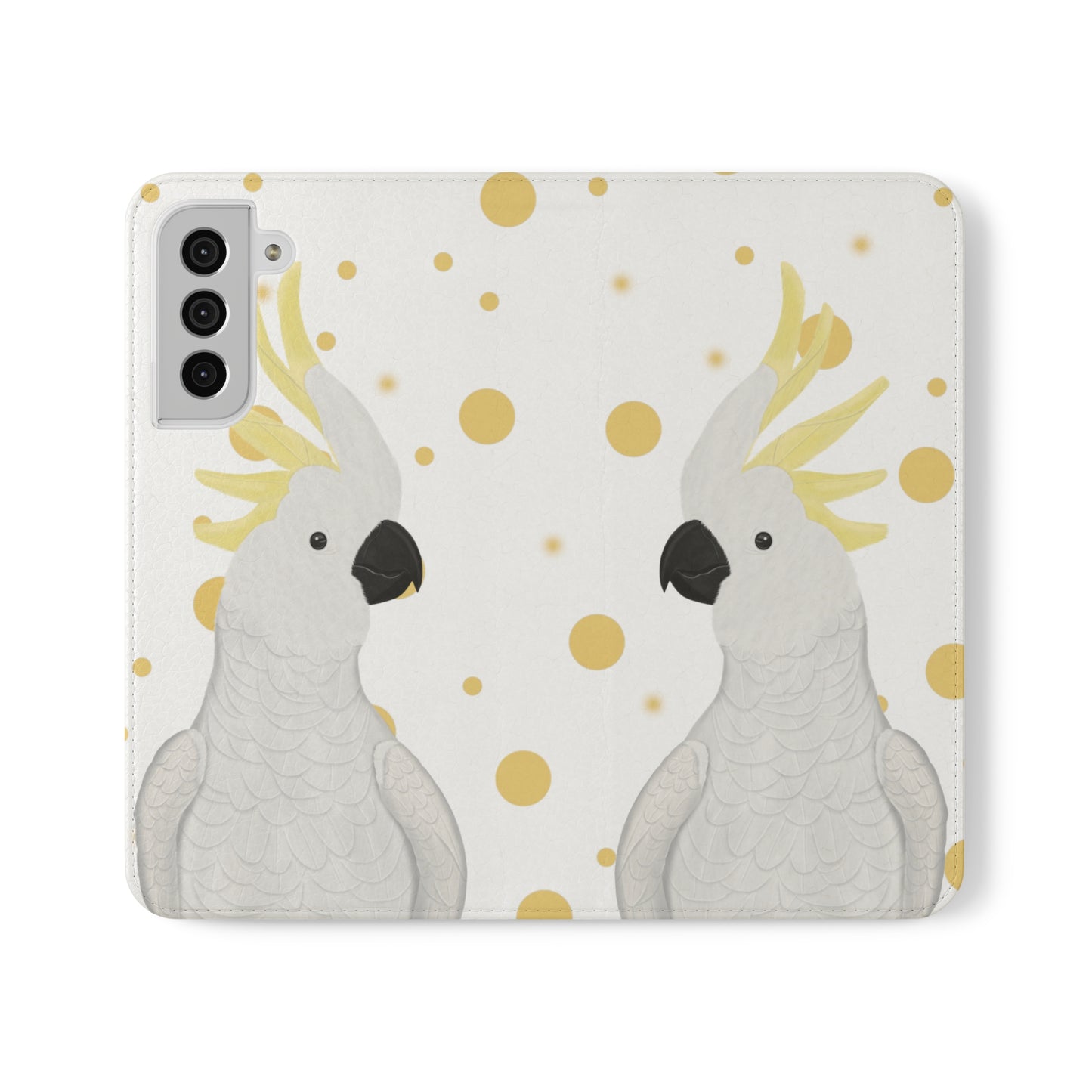 Cockatoo Bird Art Phone Flip Case
