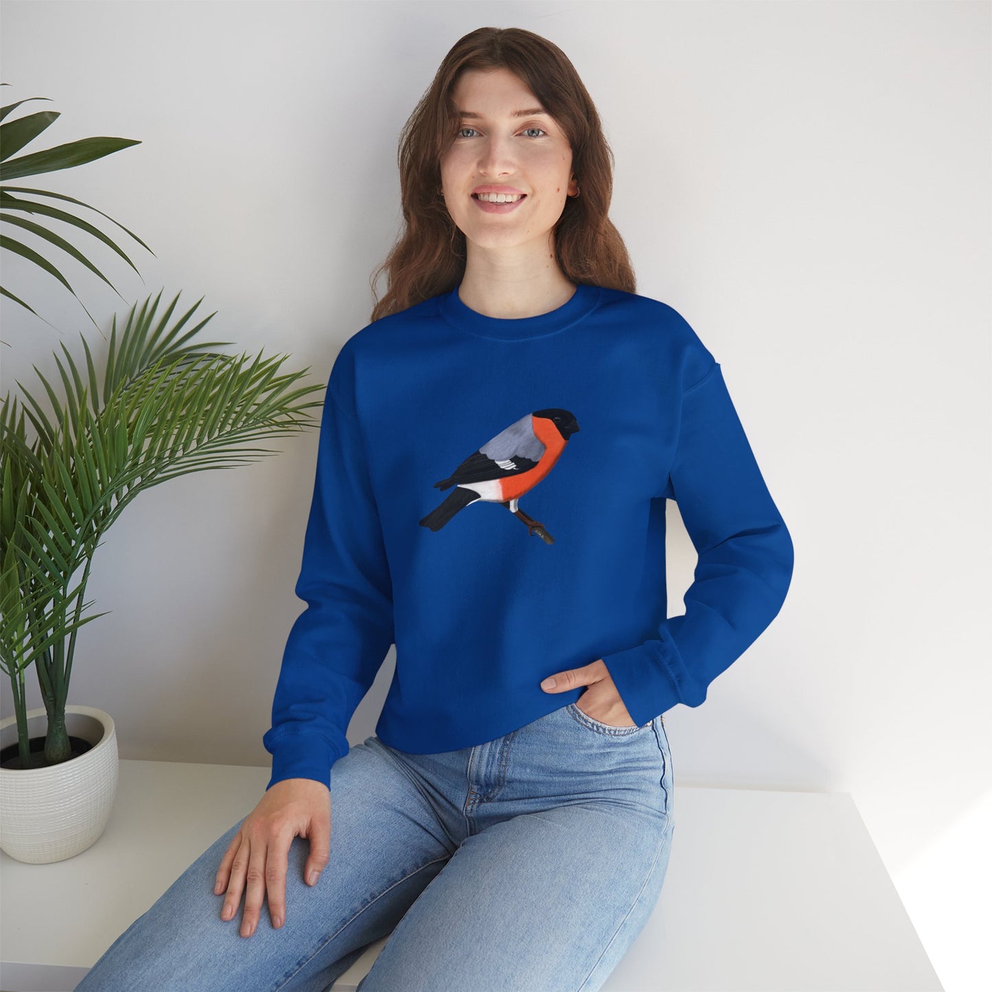 Bullfinch Bird Watcher Biologist Crewneck Sweatshirt