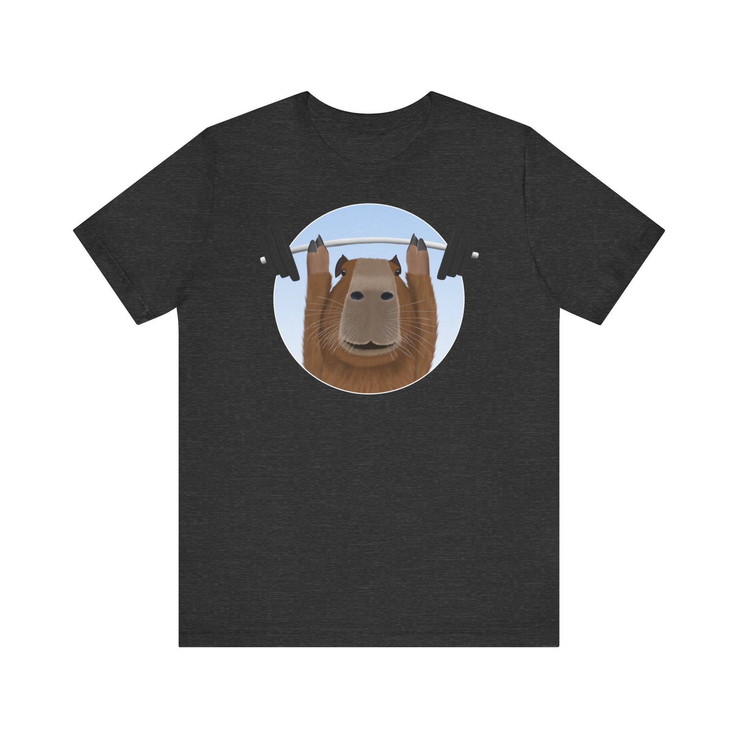 Capybara mit Hantel Gym Workout T-Shirt