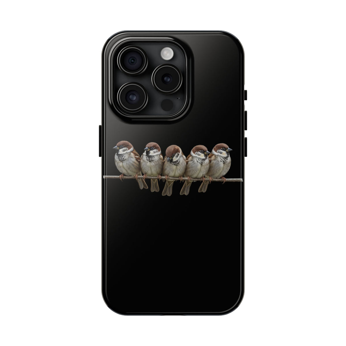 Tree Sparrow Dual-Layer iPhone Case with Bird Art – The Perfect Gift for Ornithologists & Bird Lovers