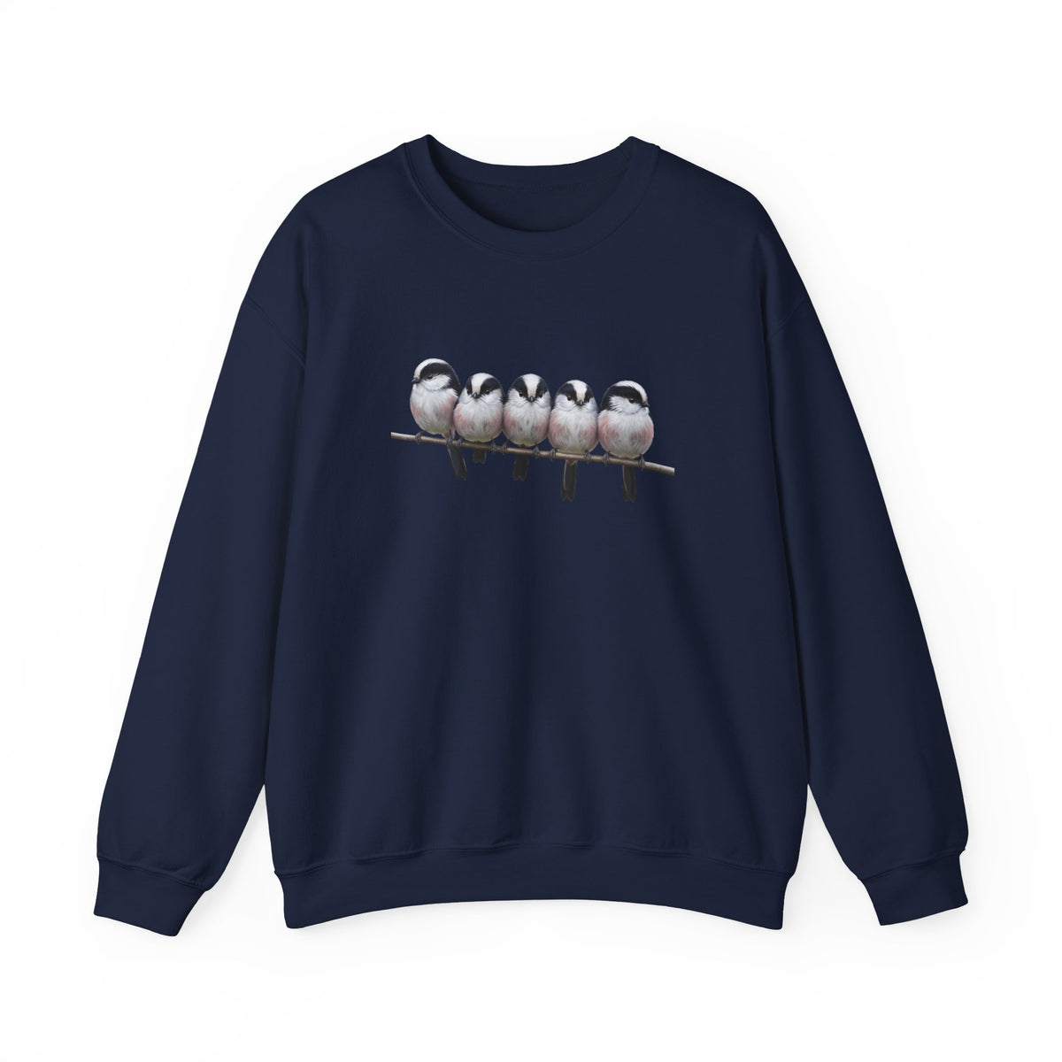 Long Tailed Titmouse Sweatshirt | Bird Watcher Crewneck Unisex Songbird Gift for Lovers – Animal Lover Avian Enthusiast