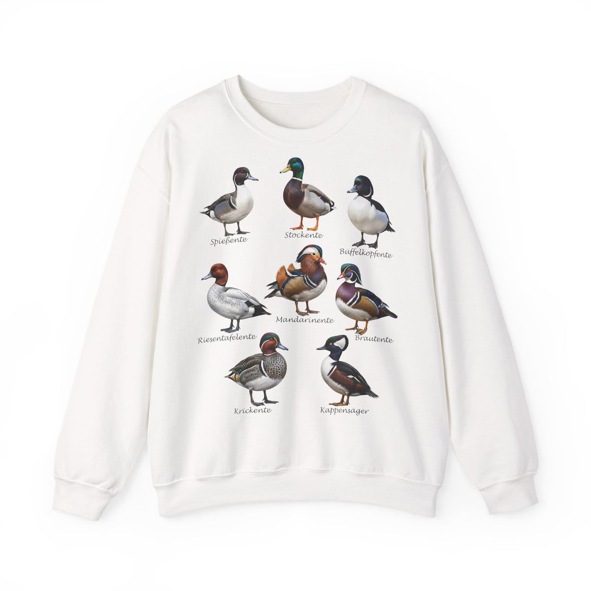 Sweatshirt mit Entenarten: Vogelmotiv in Black