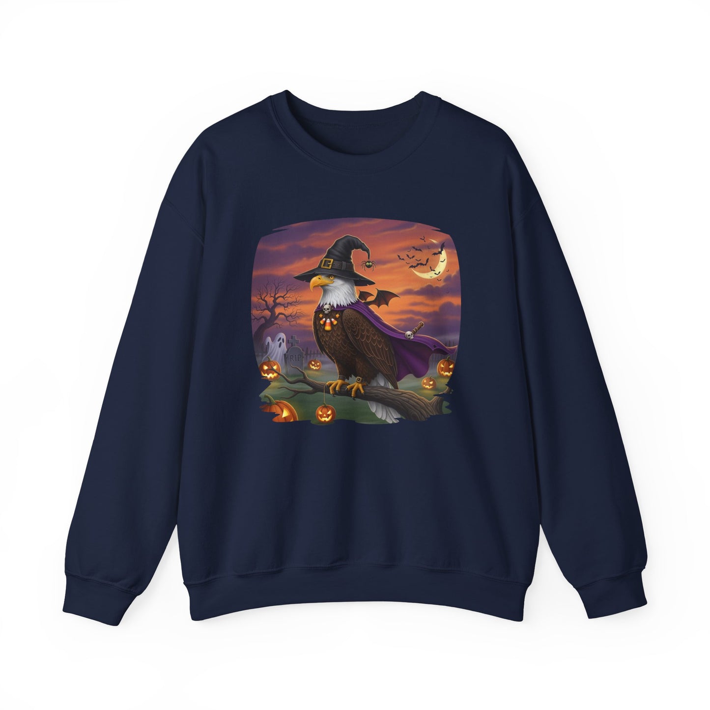 Bald Eagle Halloween Bird Sweatshirt - Spooky Halloween Costume for Bird Lovers