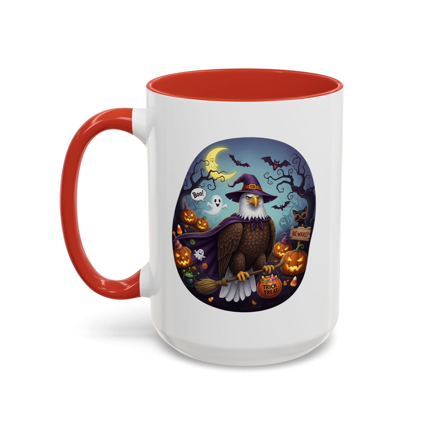 Bald Eagle Halloween Bird Mug - A Spooky & Funny Halloween Cup