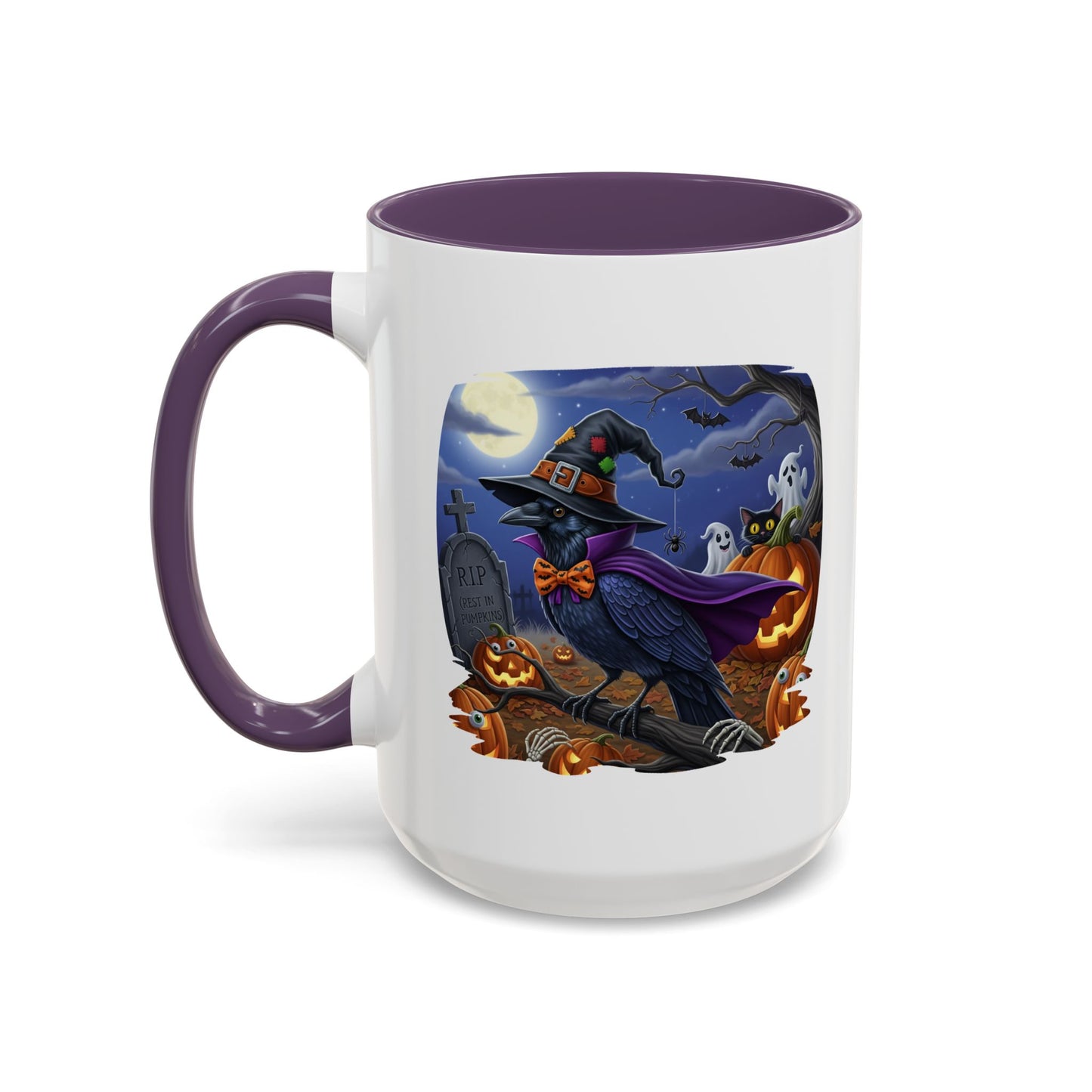 Raven Crow Halloween Bird Mug - Perfect Bird Lover Gift for Spooky Season