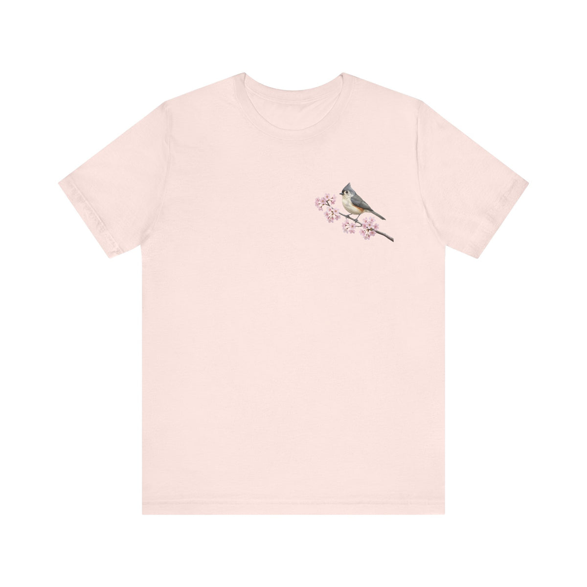 Tufted Titmouse T-Shirt on bird lover background