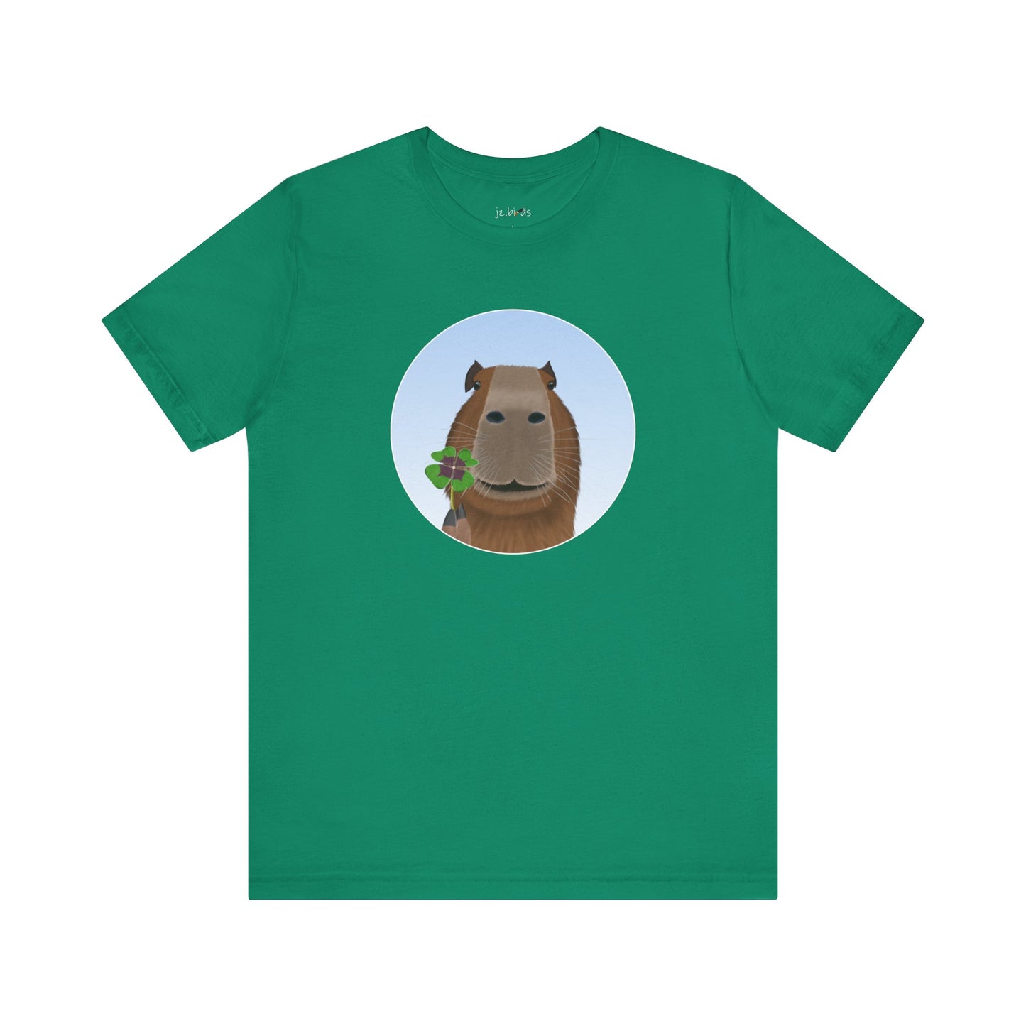 Capybara with Lucky Clover Funny T-Shirt