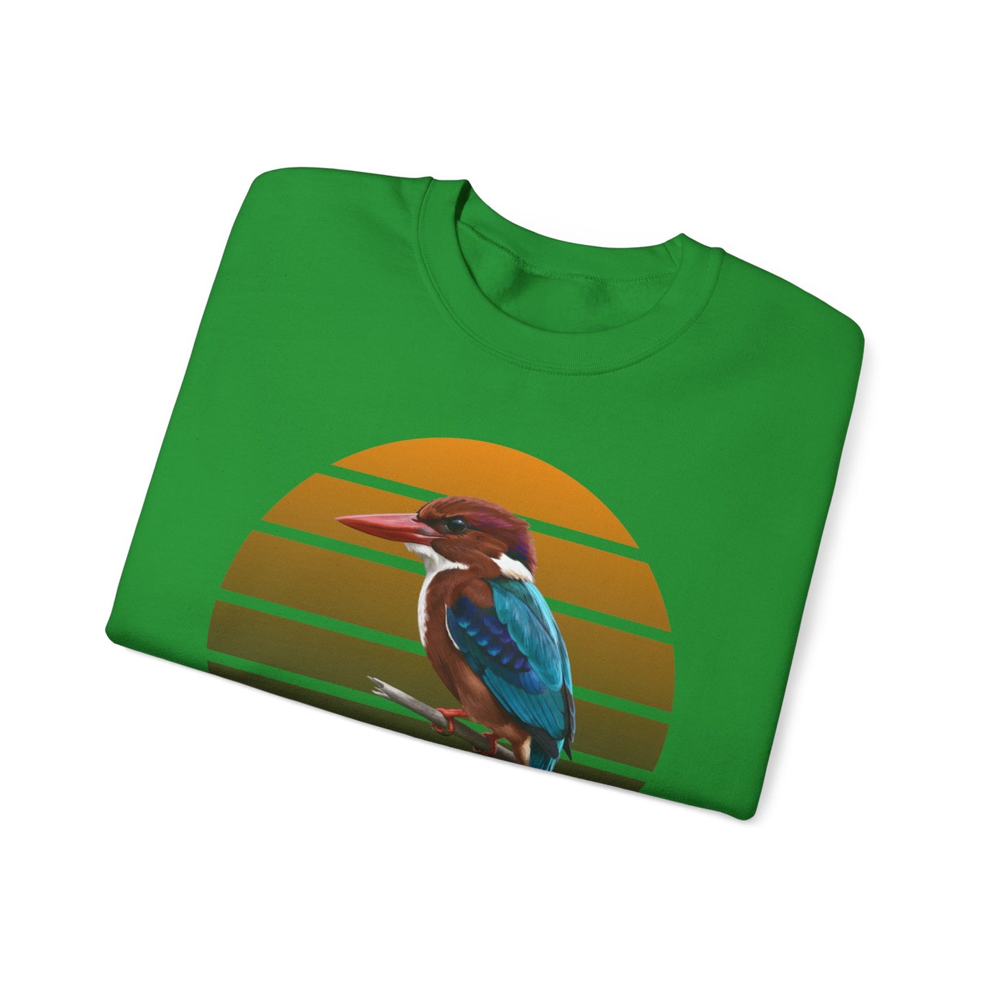 White-Throated Kingfisher Sweatshirt | Bird Watcher Crewneck | Unisex Songbird Gift for Bird Lovers