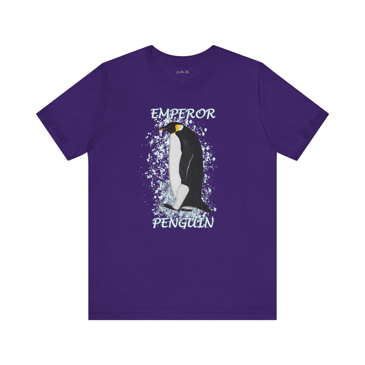 Emperor Penguin Birding & Birdwatching Bird T-Shirt in Black