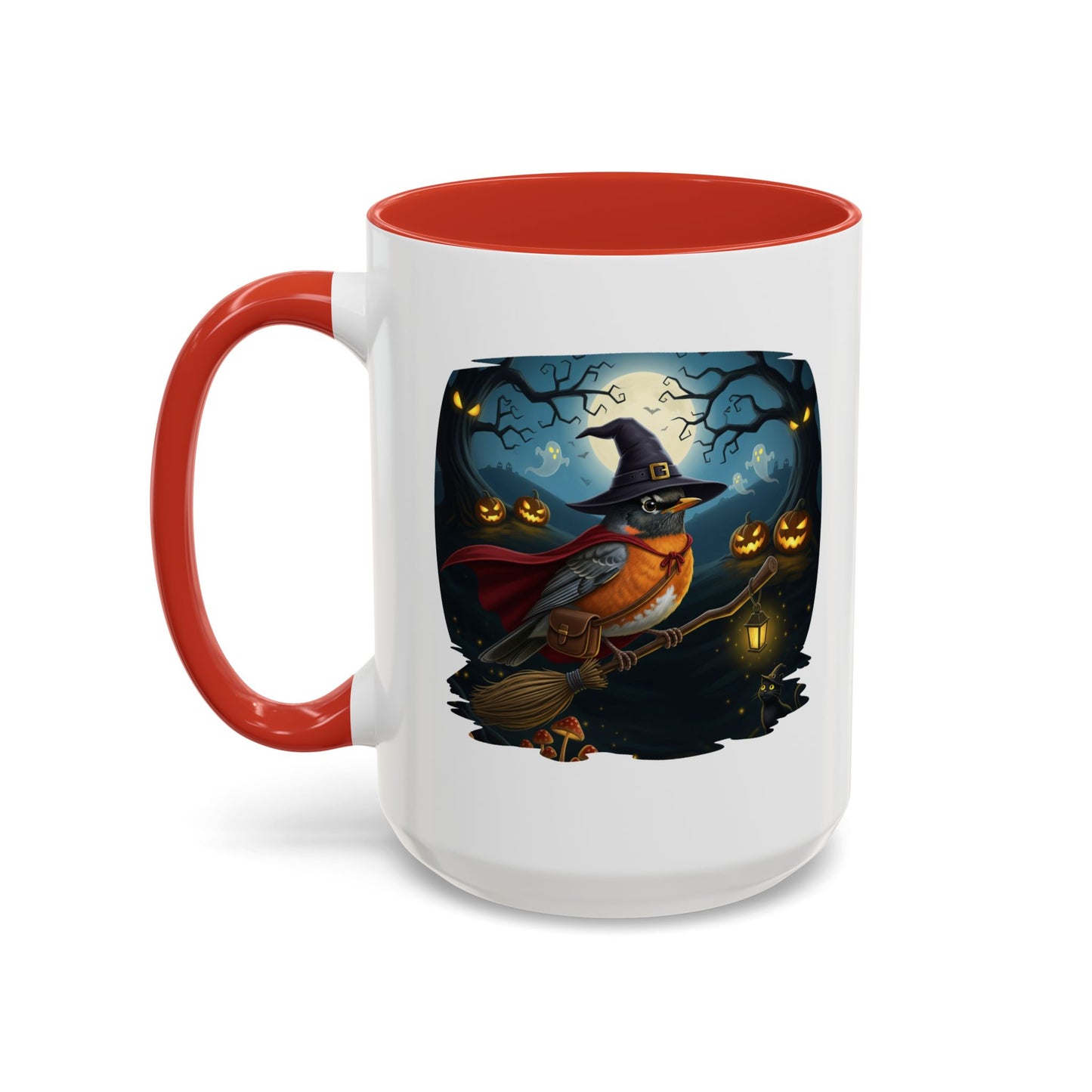 American Robin Halloween Bird Mug - Perfect Bird Lover Gift for Spooky Season