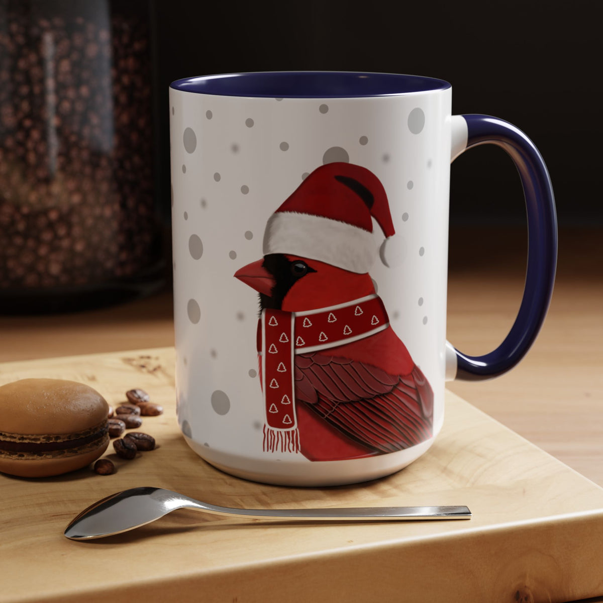 カーディナルクリスマスバードコーヒーマグ