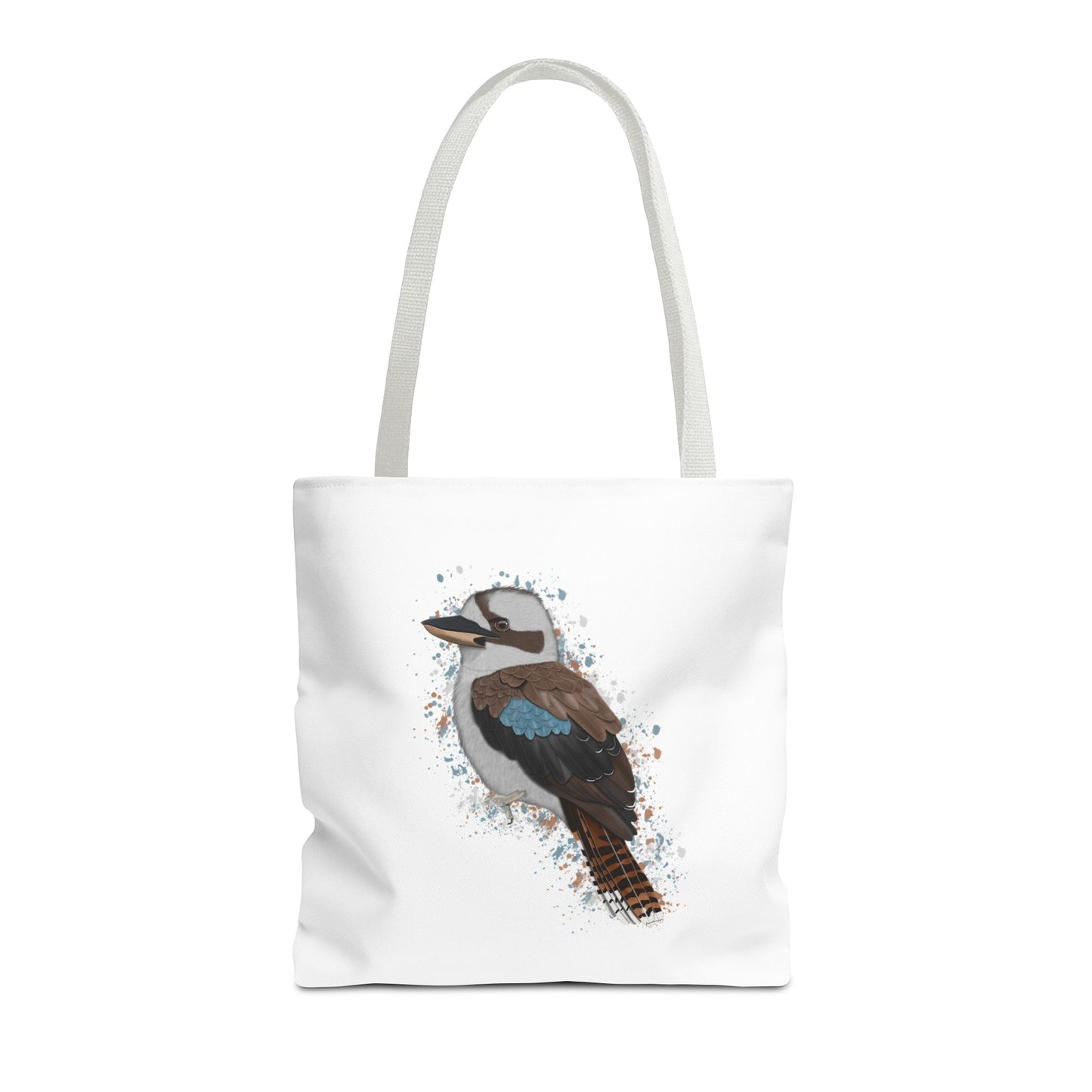 Kookaburra Tragetasche 40x40cm Vogel Tasche Weiß für Vogelbeobachter