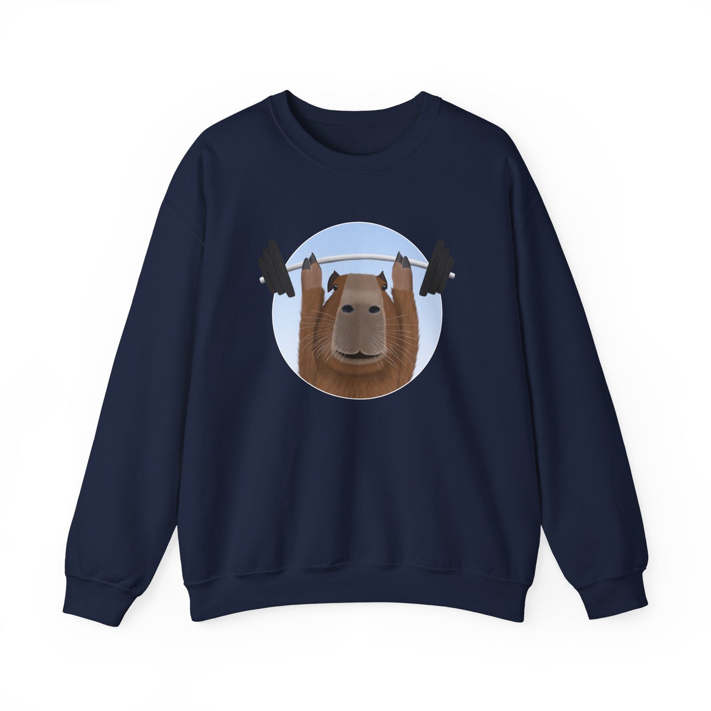 Capybara Weight Lifting Gym Workout Sweatshirt