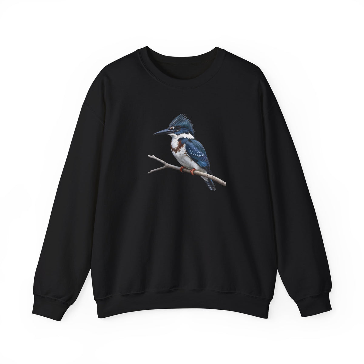 Belted Kingfisher Sweatshirt – Animal Lover Gift and Avian Enthusiast style