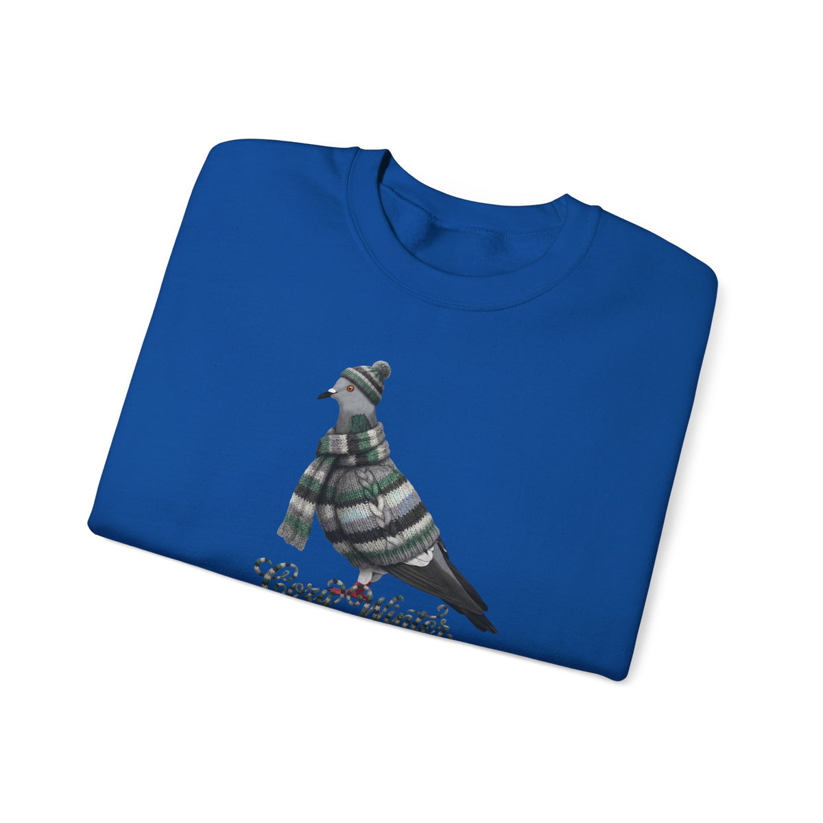 Pigeon Cozy Winter Sweatshirt | Bird Watcher Crewneck | Unisex Songbirds Wearing Knit Gift for Bird Lovers
