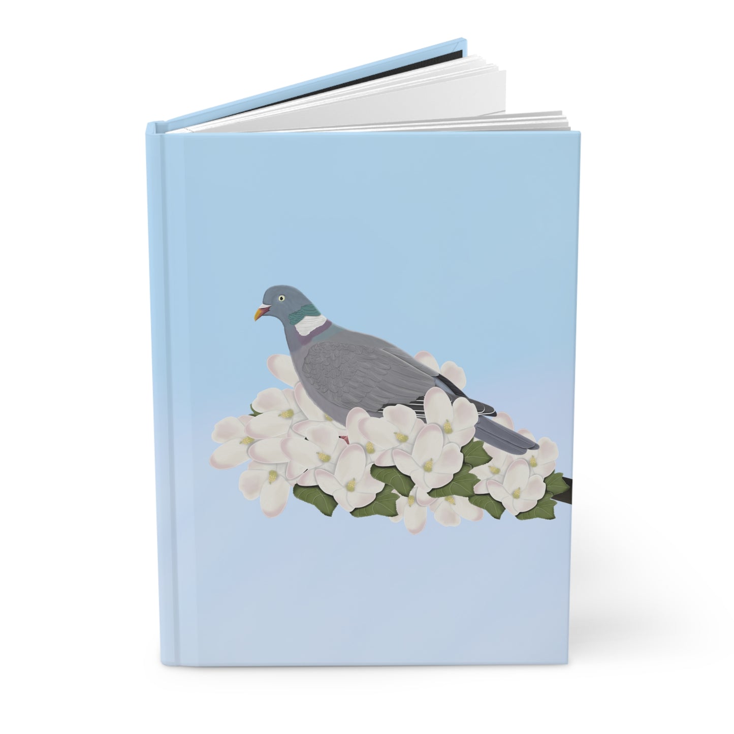 Wood Pigeon Bird Hardcover Journal 150 Pages 5.75"x8" for Bird Enthusiasts & Birdwatchers