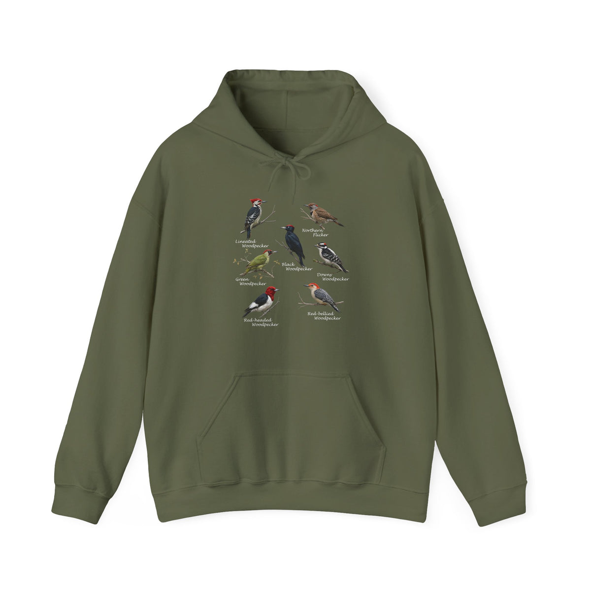 Woodpecker Field Guide Hoodie | Birding & Wildlife Pullover – bird