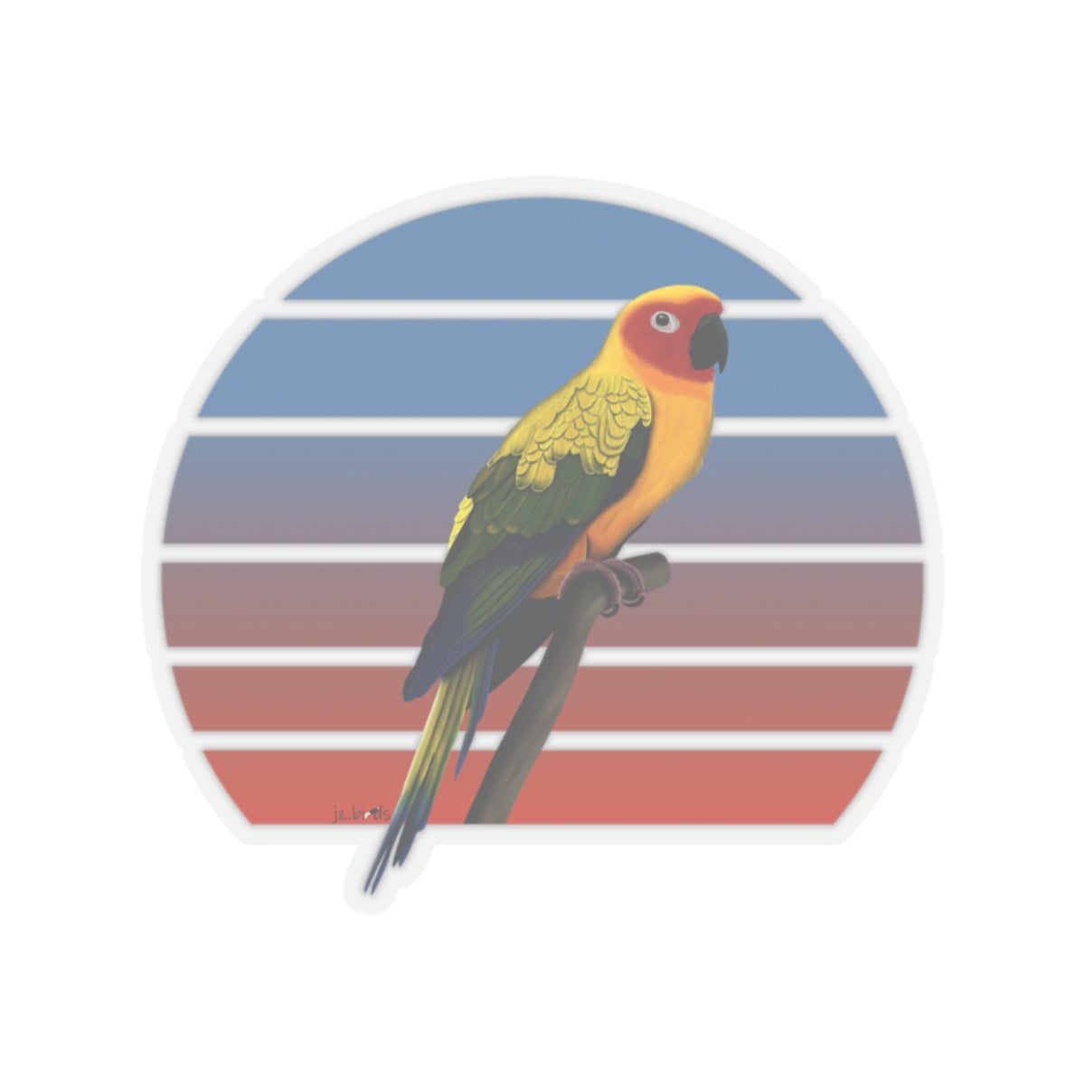 Conure Paper products – Sun Bird Sticker