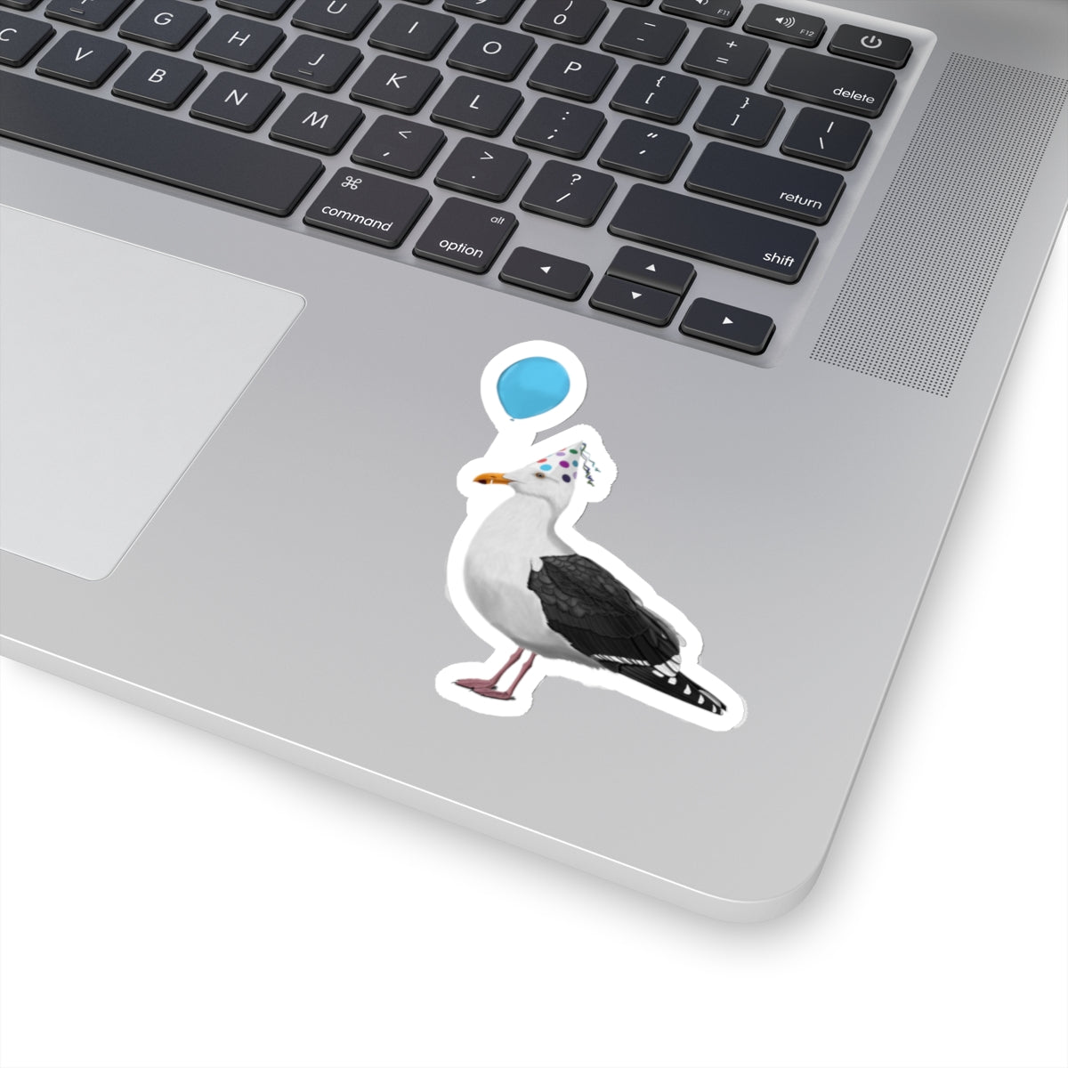 Seagull Birthday Bird Kiss-Cut Sticker - jz.birds