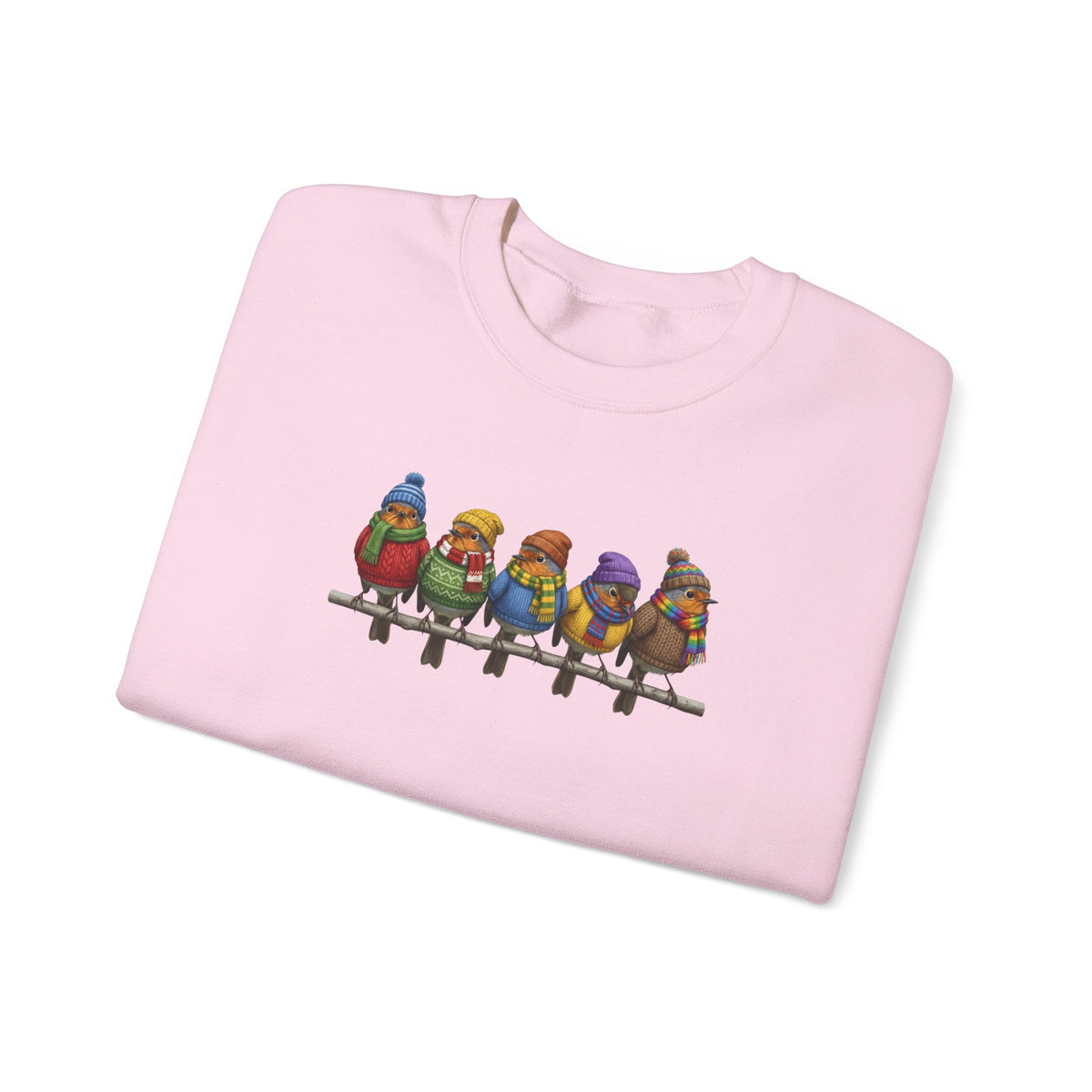 Robin Sweatshirt | Bird Watcher Crewneck | Unisex Songbirds Wearing Knit Gift for Bird Lovers