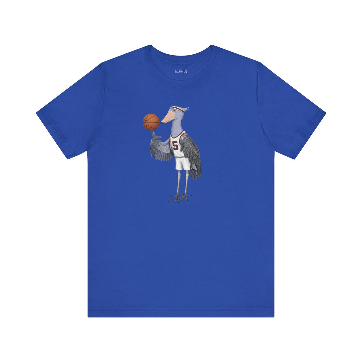 ハシビロコウの面白いバスケットボール鳥Tシャツ - ユニークなバスケットボールファンへのギフト - 選手とファンのための柔らかいユニセックスTシャツ