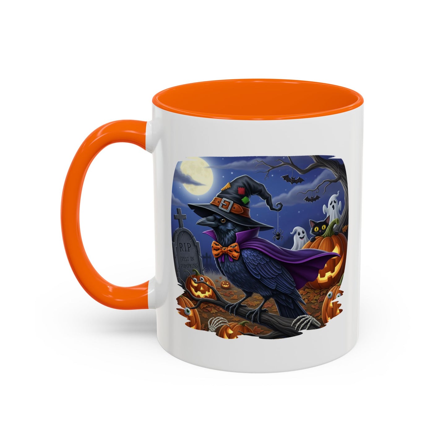 Raven Crow Halloween Bird Mug - Perfect Bird Lover Gift for Spooky Season