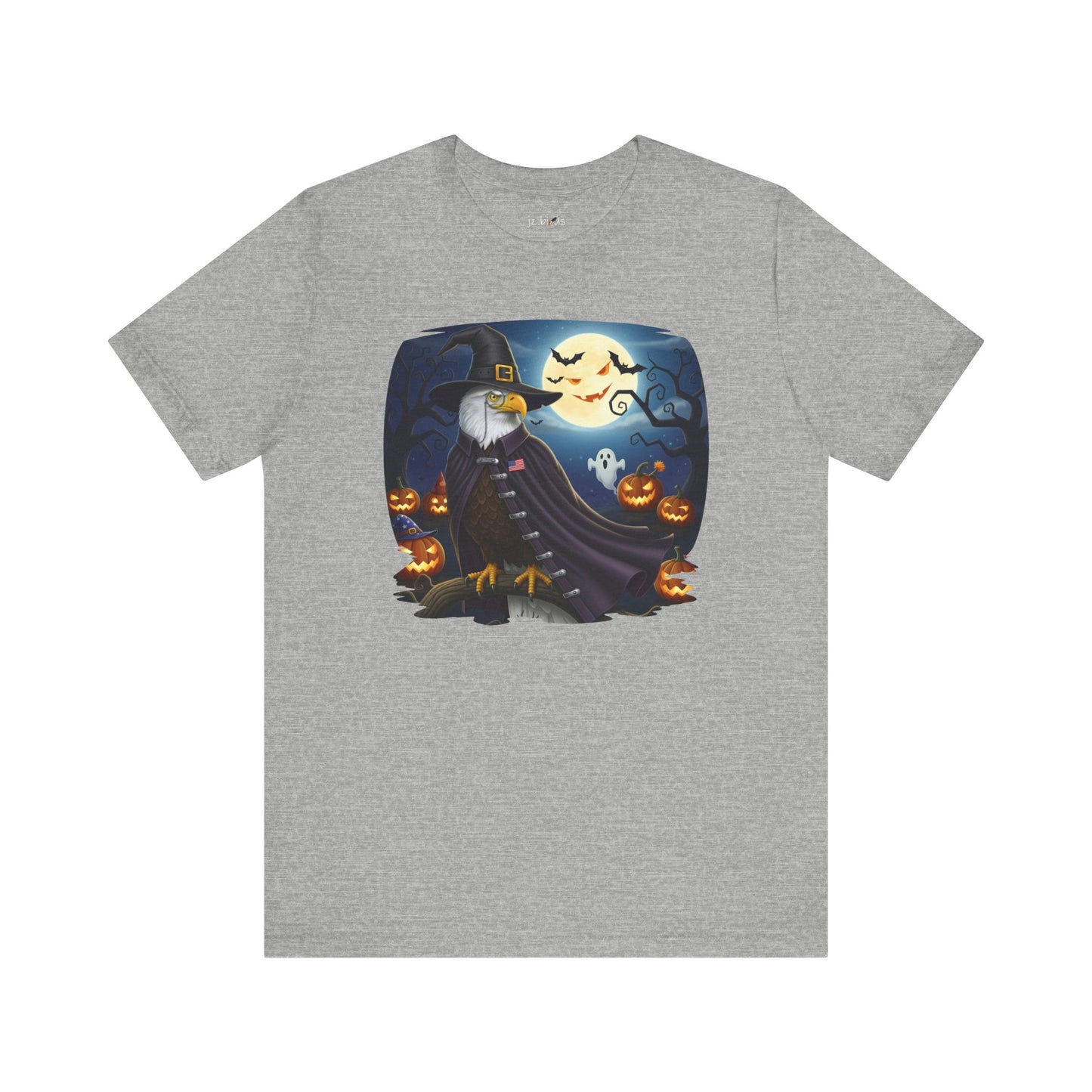 Bald Eagle Halloween Bird T-Shirt - Spooky Full Moon Halloween Costume for Bird Lovers