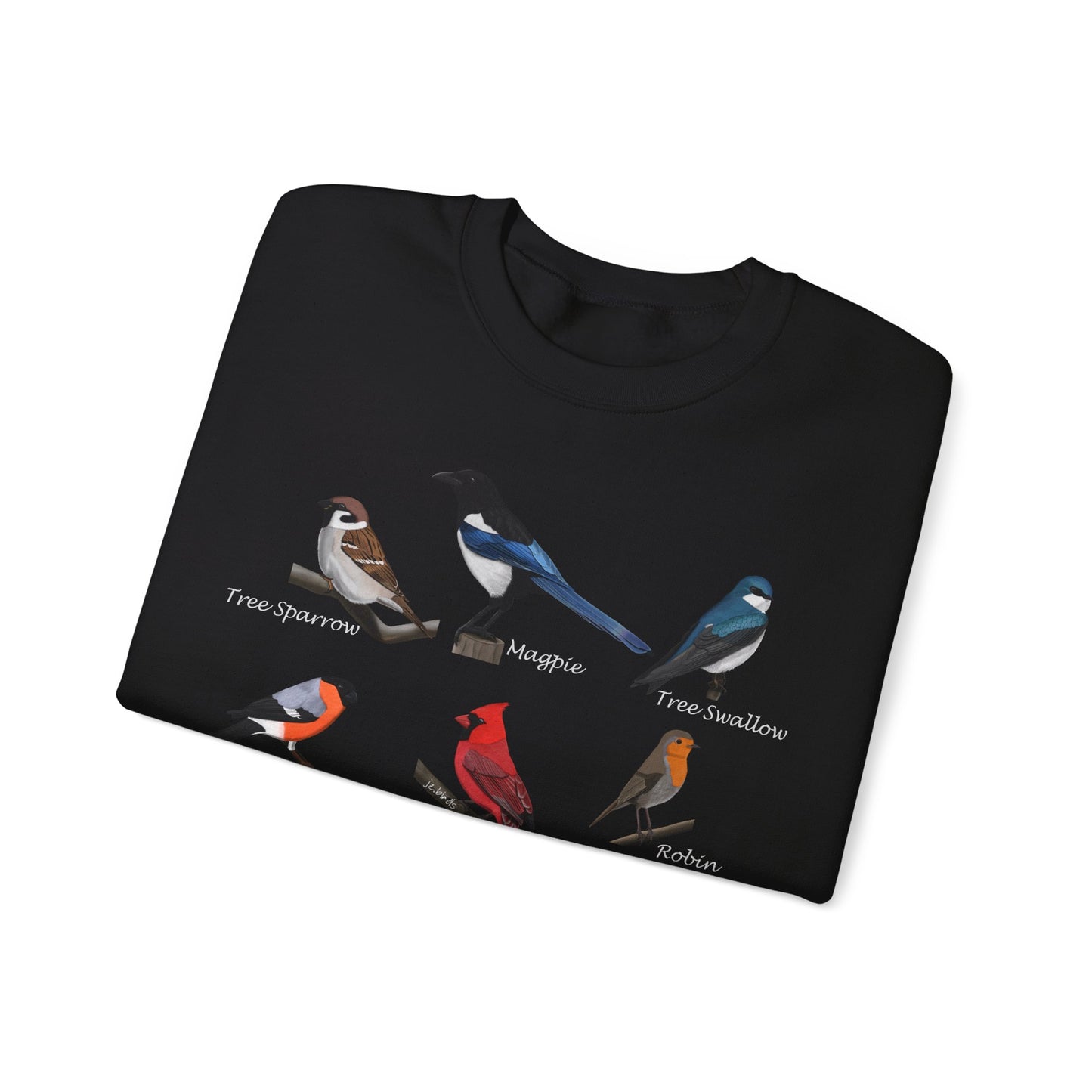 Garden Birds Cardinal Bluejay Bullfinch Crewneck Sweatshirt - jz.birds