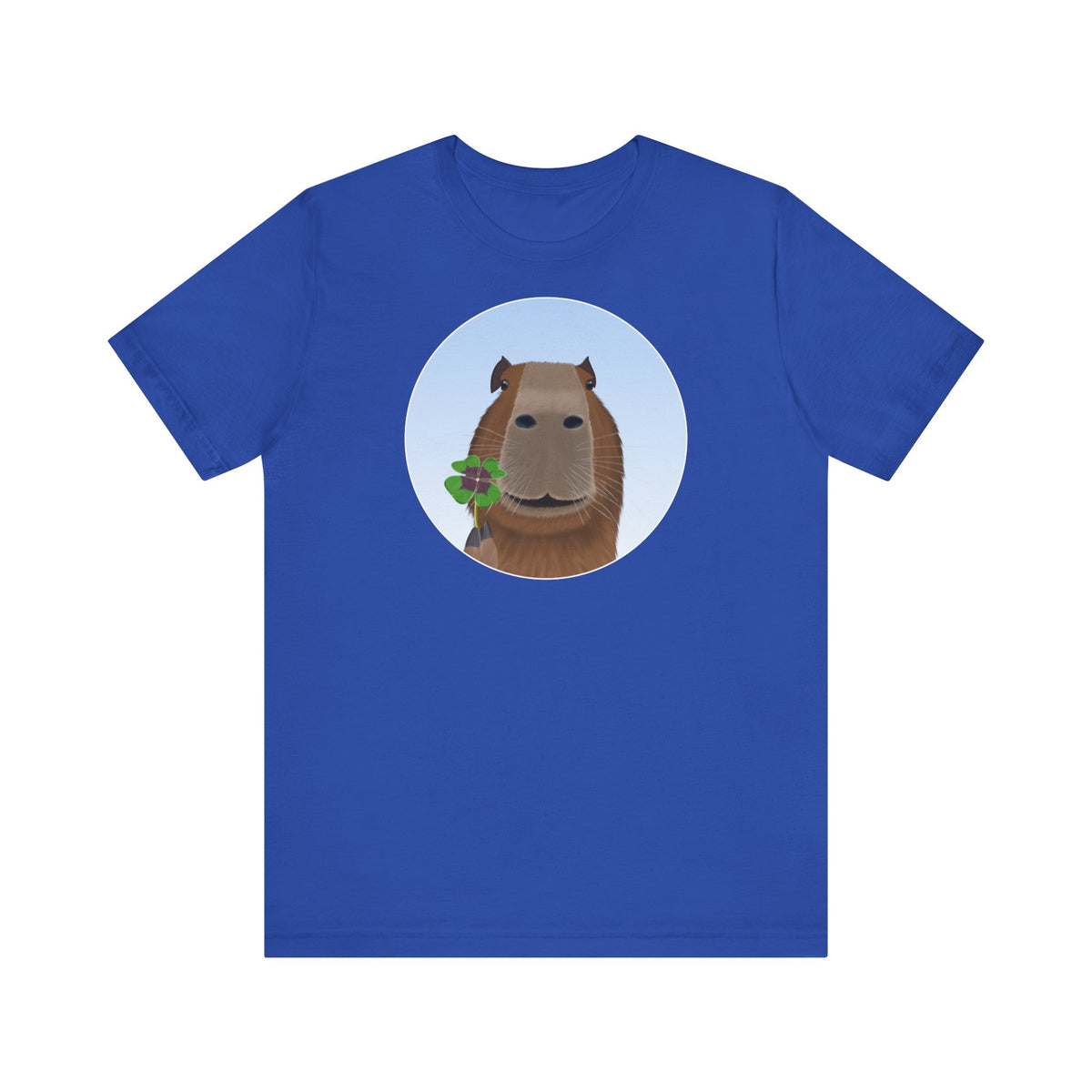 Capybara mit Glücksklee Lustiges T-Shirt für Capybara-Freunde