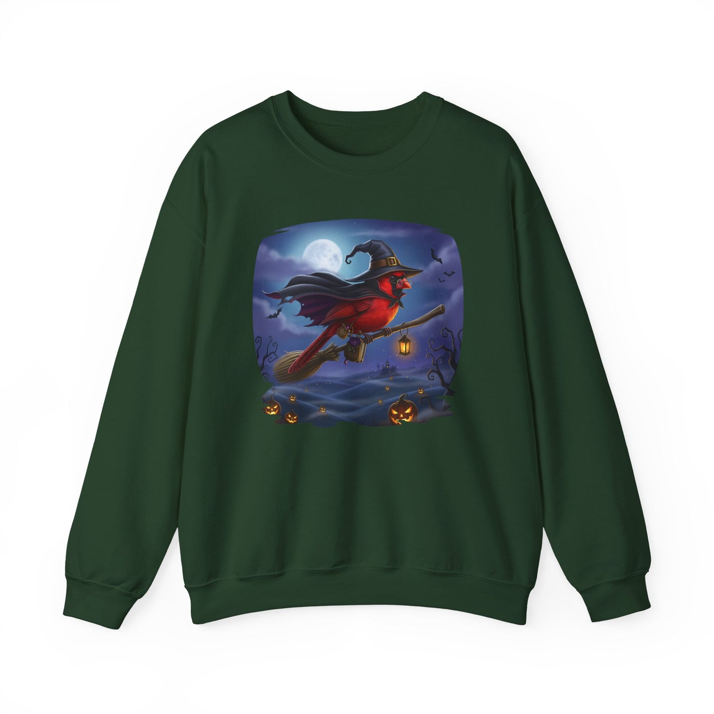 Cardinal Halloween Bird Sweatshirt - Spooky Halloween Costume for Bird Lovers
